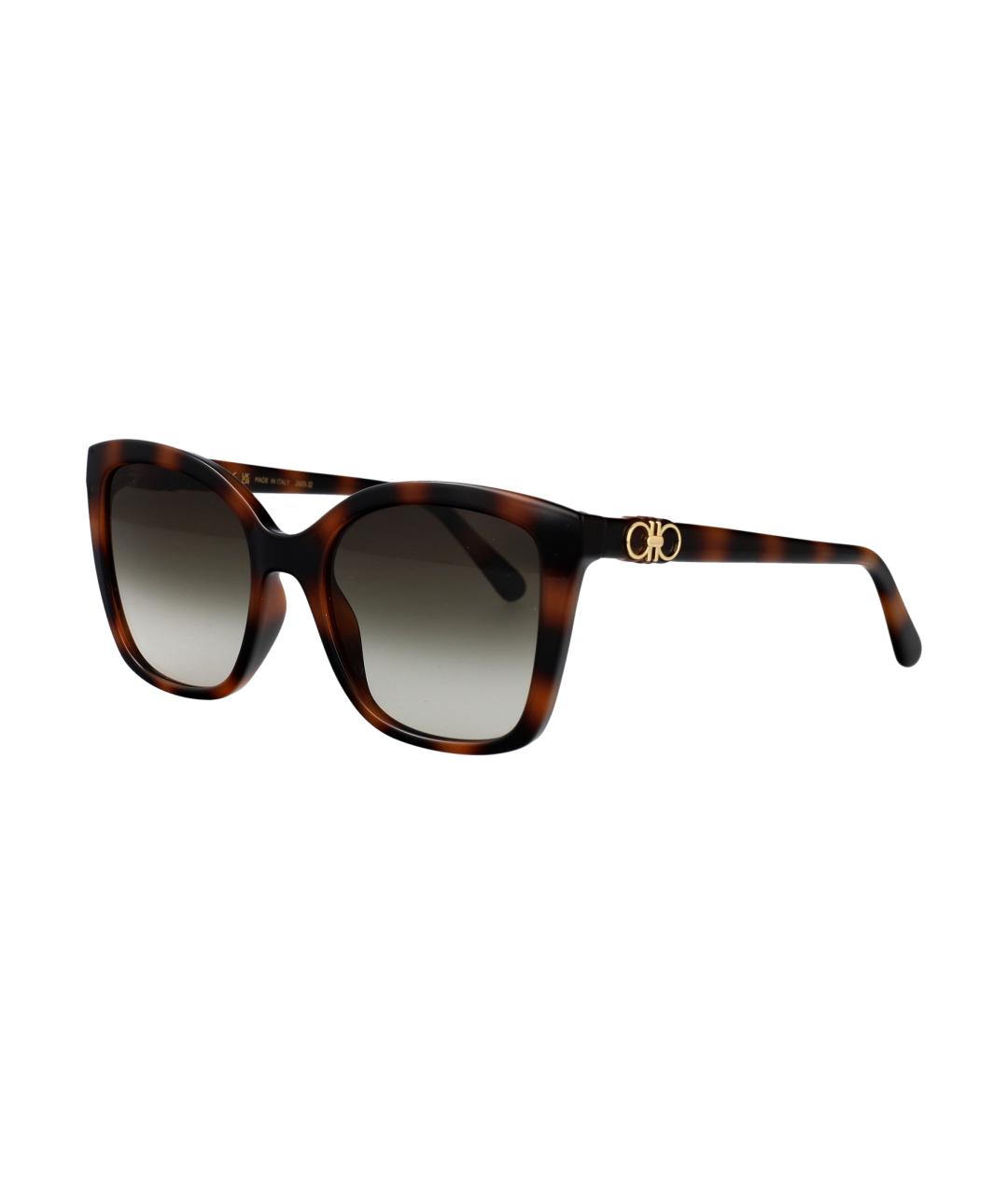 FERRAGAMO Мульти пластиковые солнцезащитные очки, фото 1