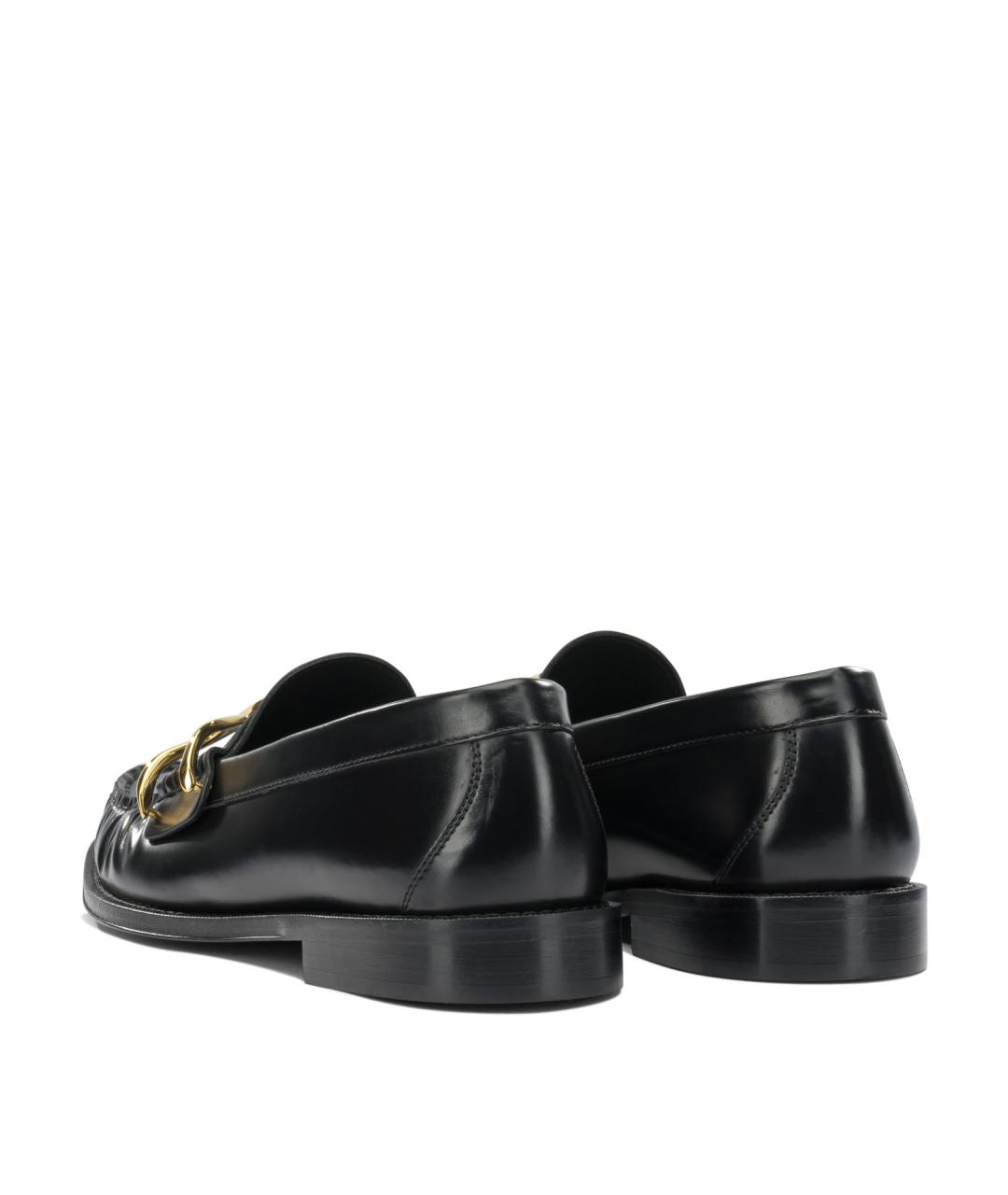 ALEXANDER MCQUEEN Черные кожаные лоферы, фото 4