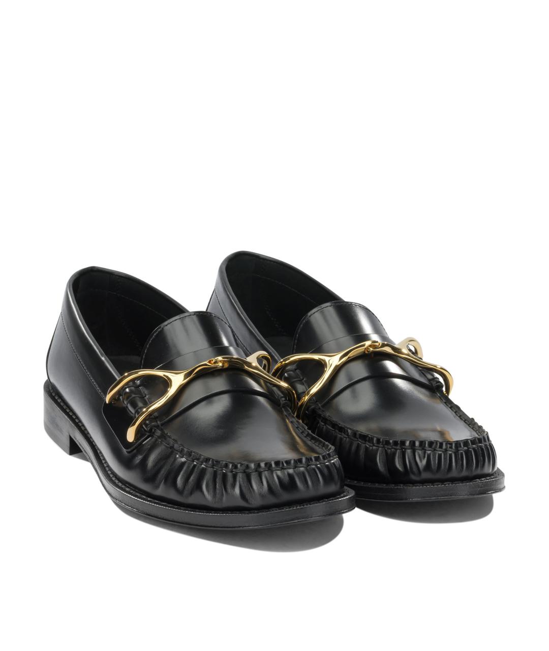 ALEXANDER MCQUEEN Черные кожаные лоферы, фото 2