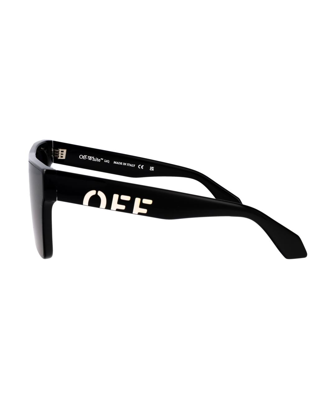 OFF-WHITE Черные пластиковые солнцезащитные очки, фото 3