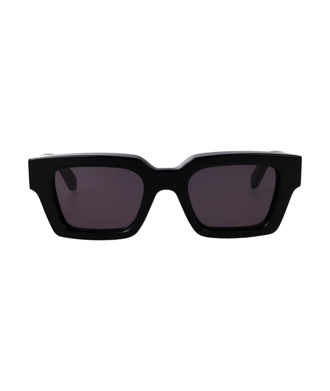 OFF-WHITE Черные пластиковые солнцезащитные очки, фото 1
