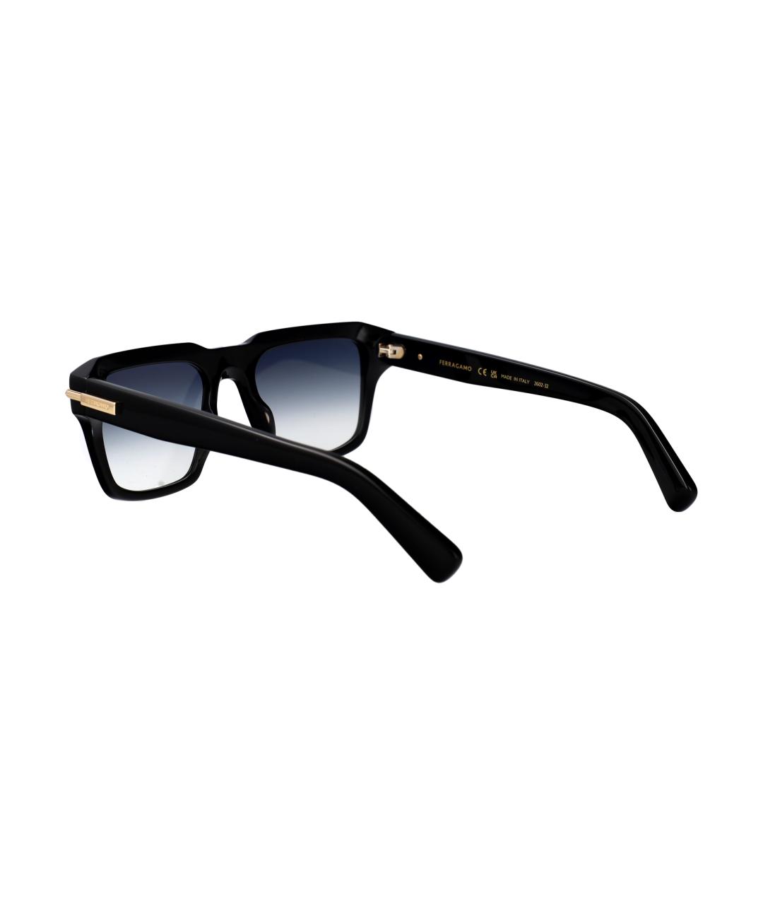FERRAGAMO Черные солнцезащитные очки, фото 4