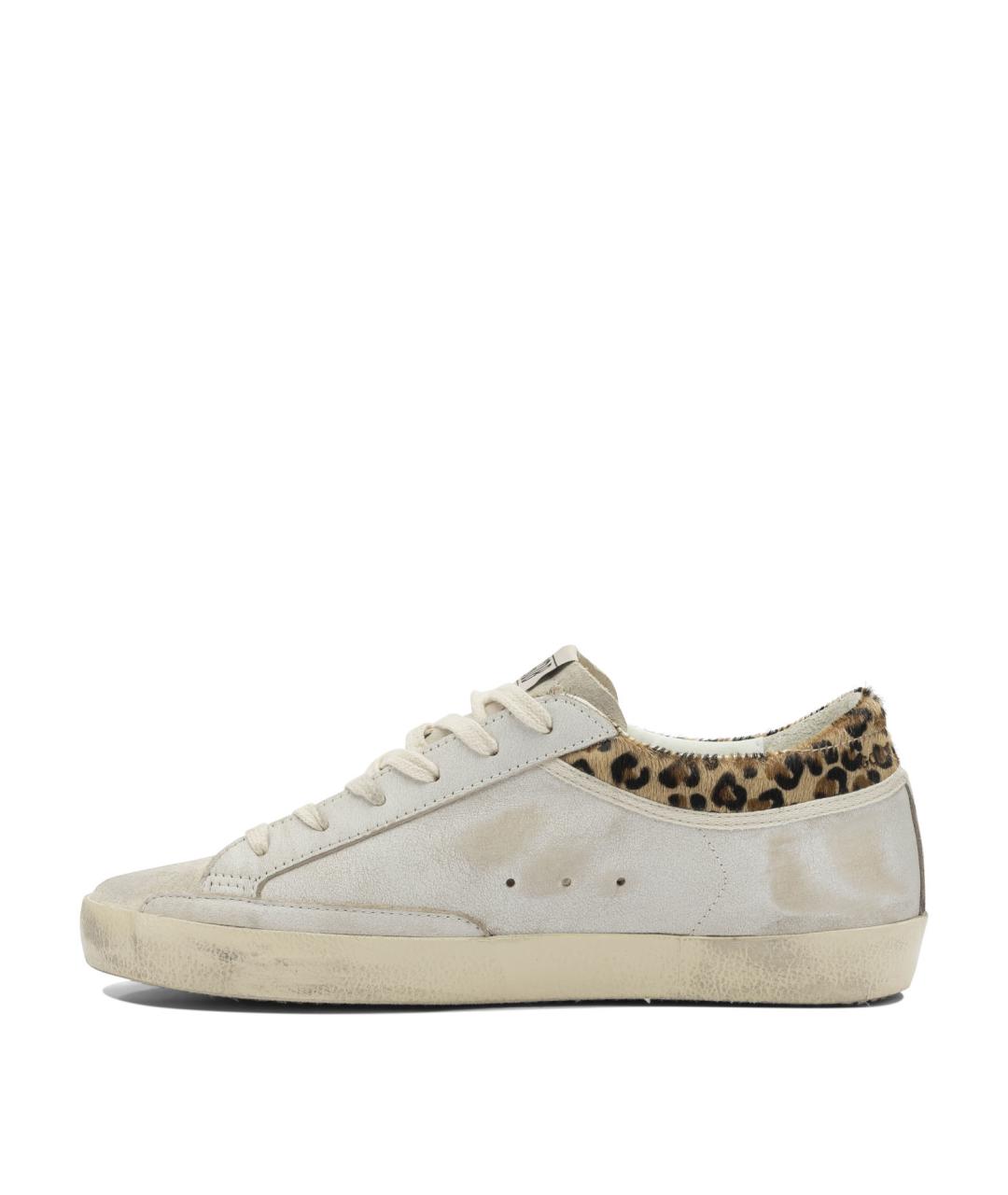 GOLDEN GOOSE Белые кожаные кроссовки, фото 3