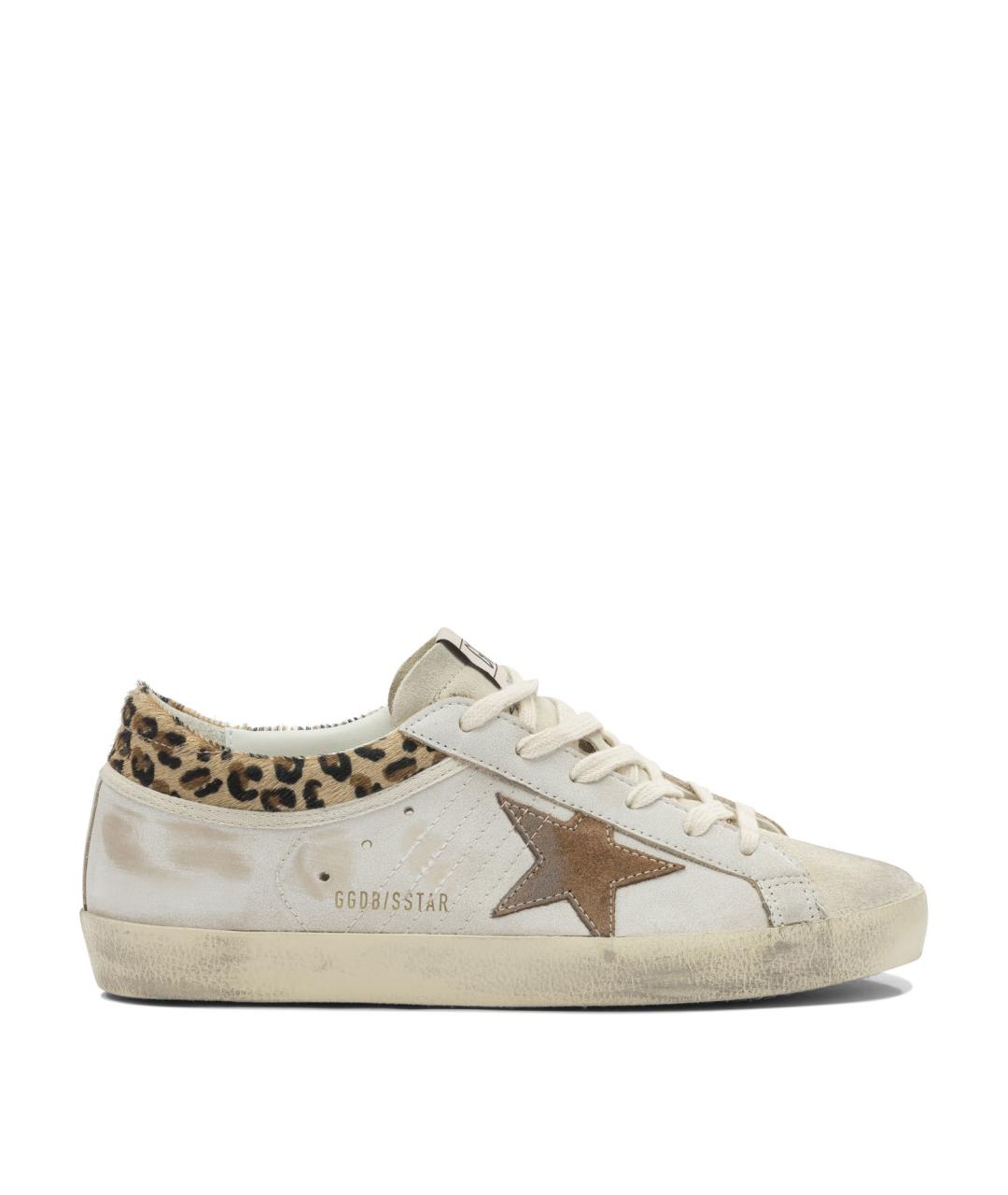 GOLDEN GOOSE Белые кожаные кроссовки, фото 1