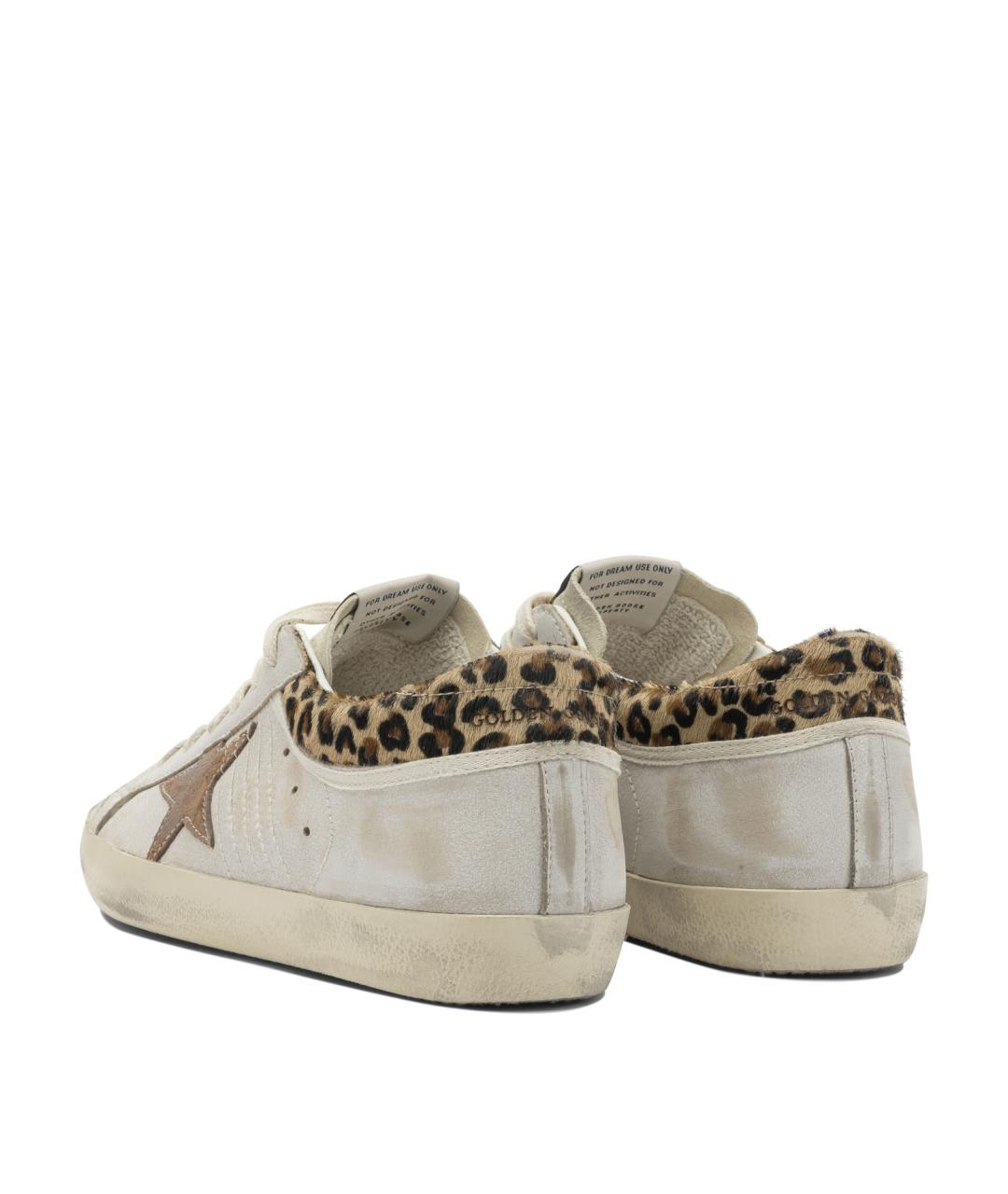 GOLDEN GOOSE Белые кожаные кроссовки, фото 4