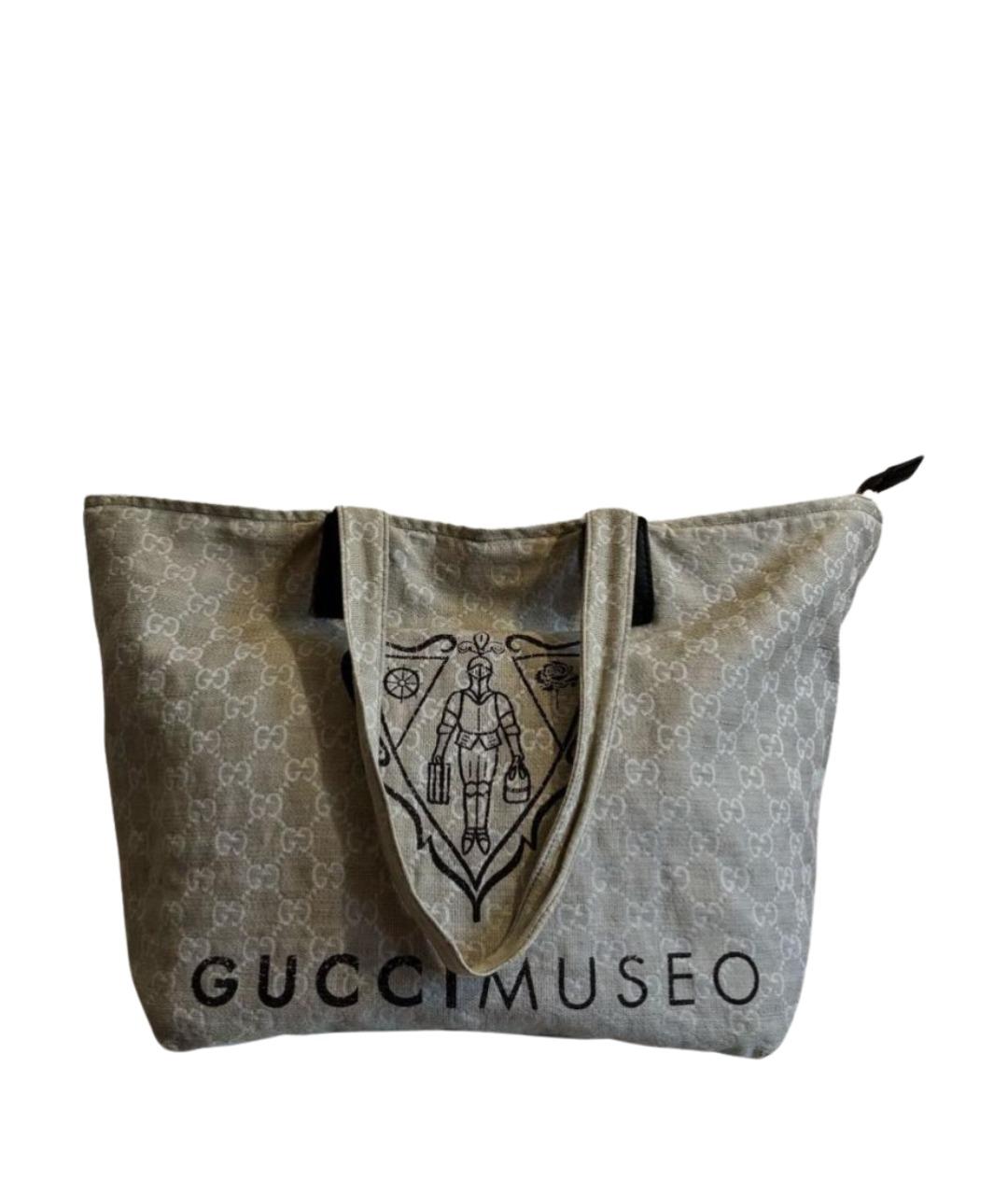 GUCCI Бежевая сумка тоут, фото 1