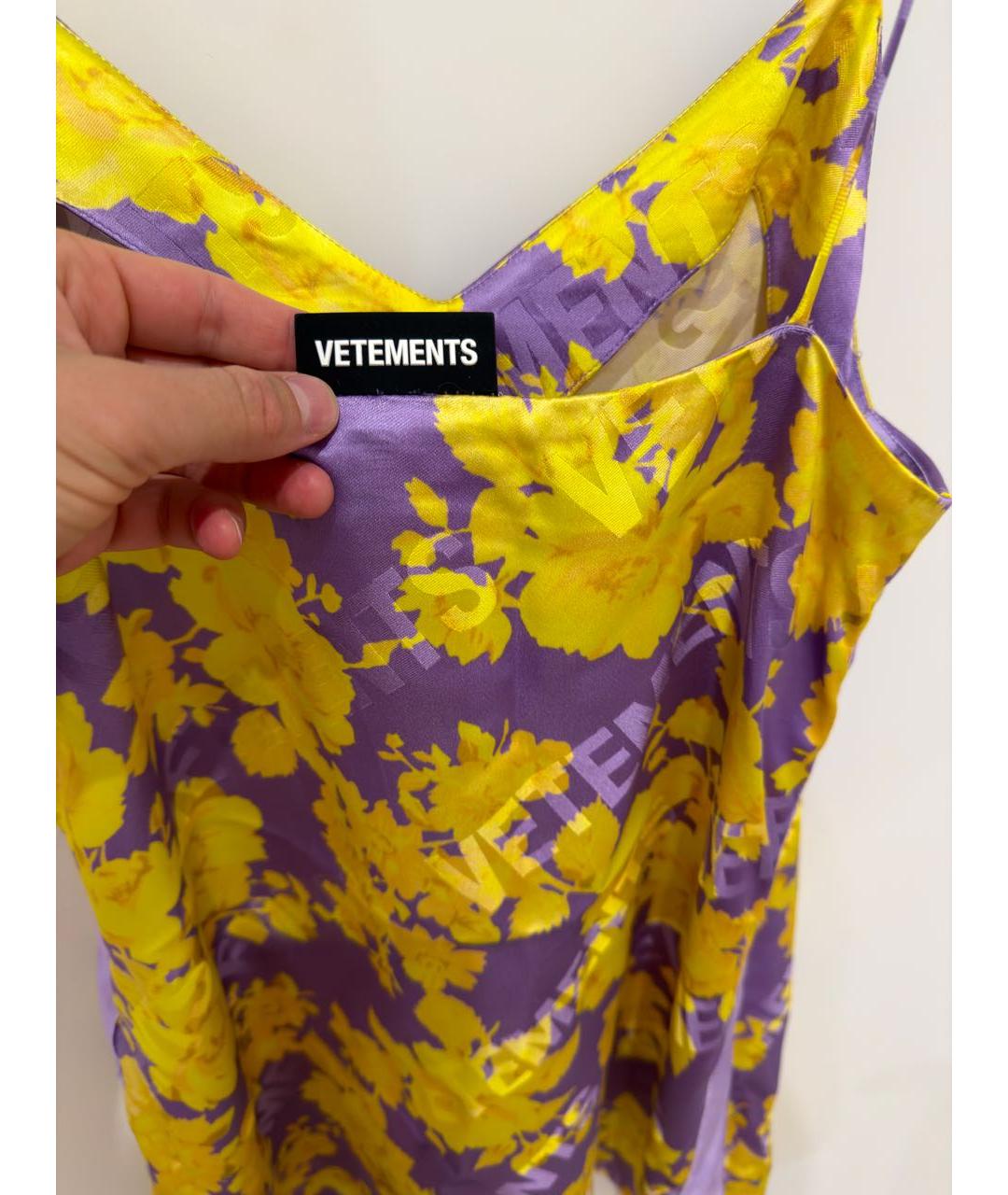VETEMENTS Мульти вискозное повседневное платье, фото 5