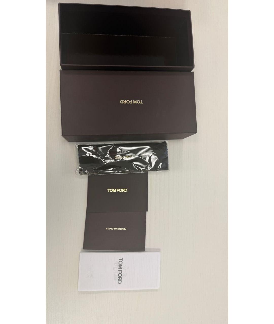 TOM FORD Черные пластиковые солнцезащитные очки, фото 4