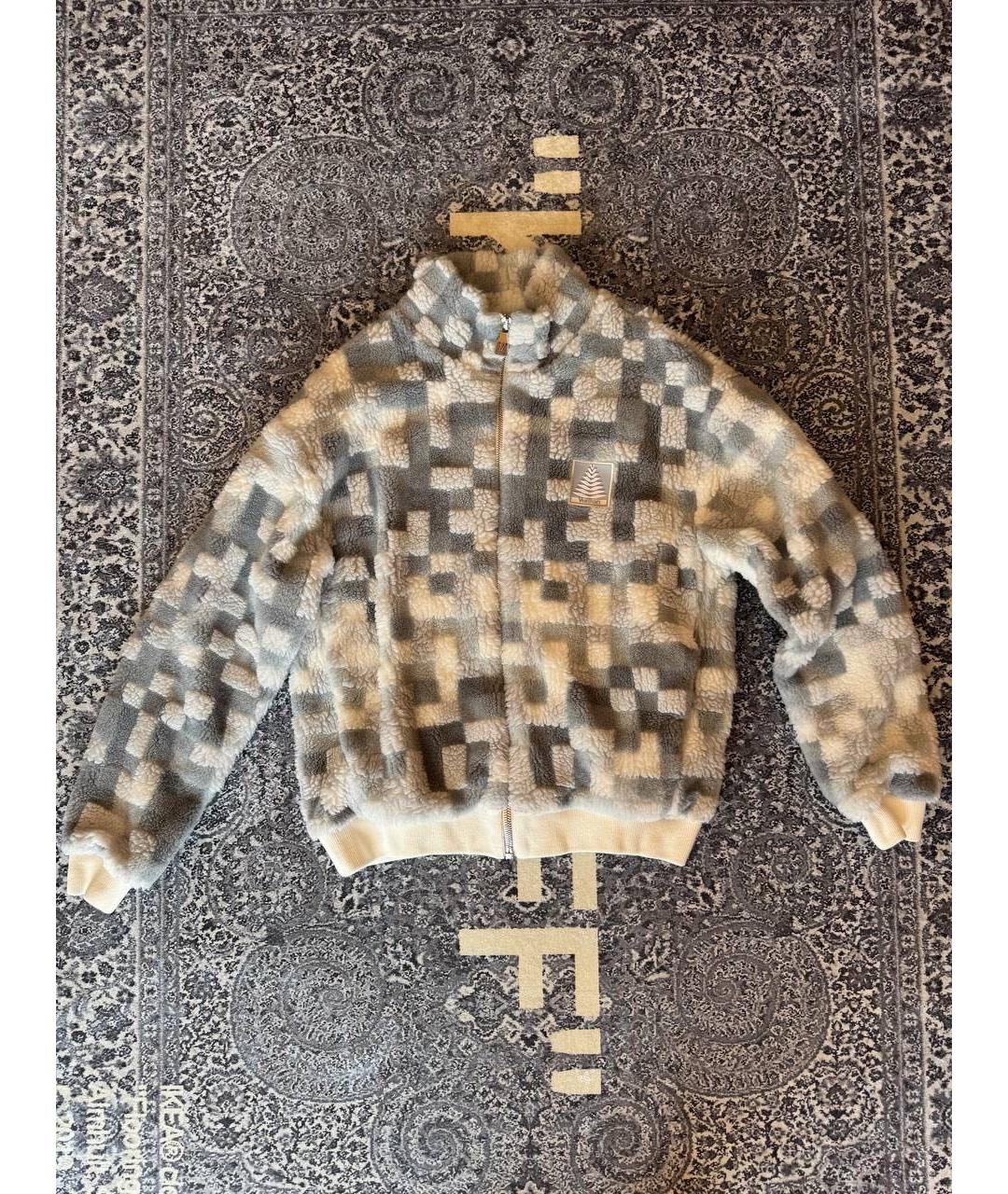LOUIS VUITTON Серая шерстяная куртка, фото 4