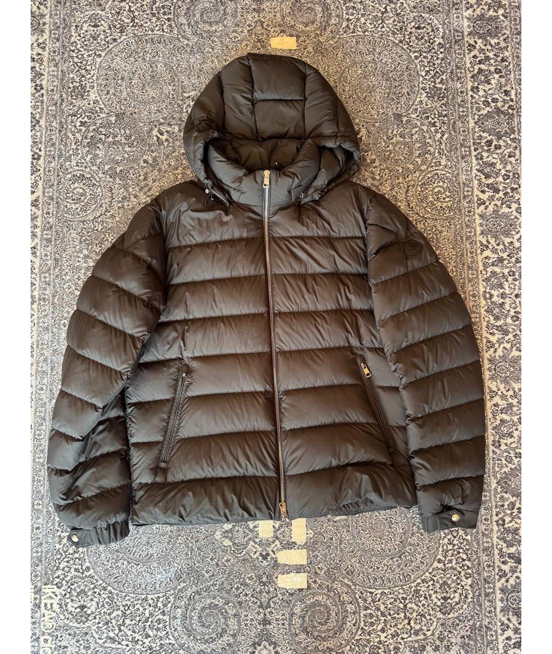 MONCLER Черная полиамидовая куртка, фото 4