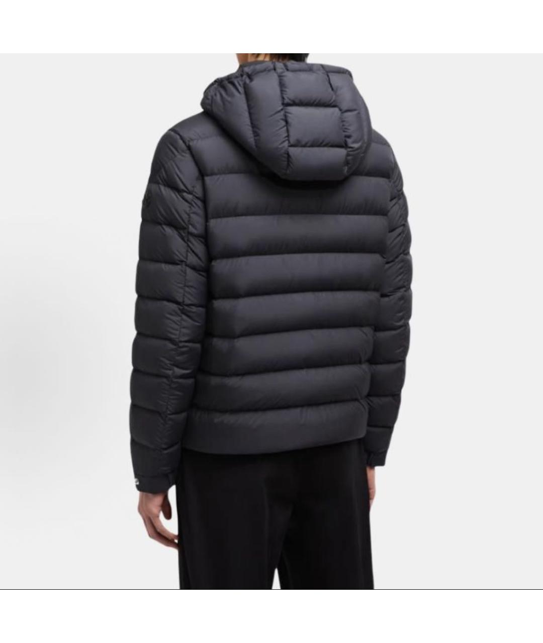 MONCLER Черная полиамидовая куртка, фото 2