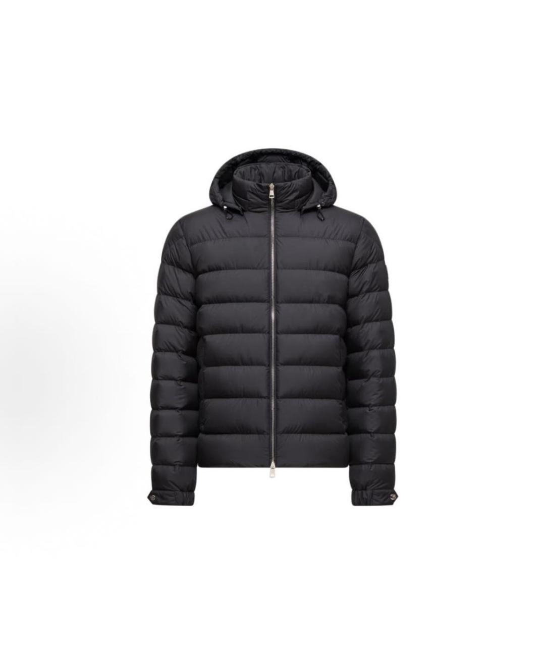 MONCLER Черная полиамидовая куртка, фото 6