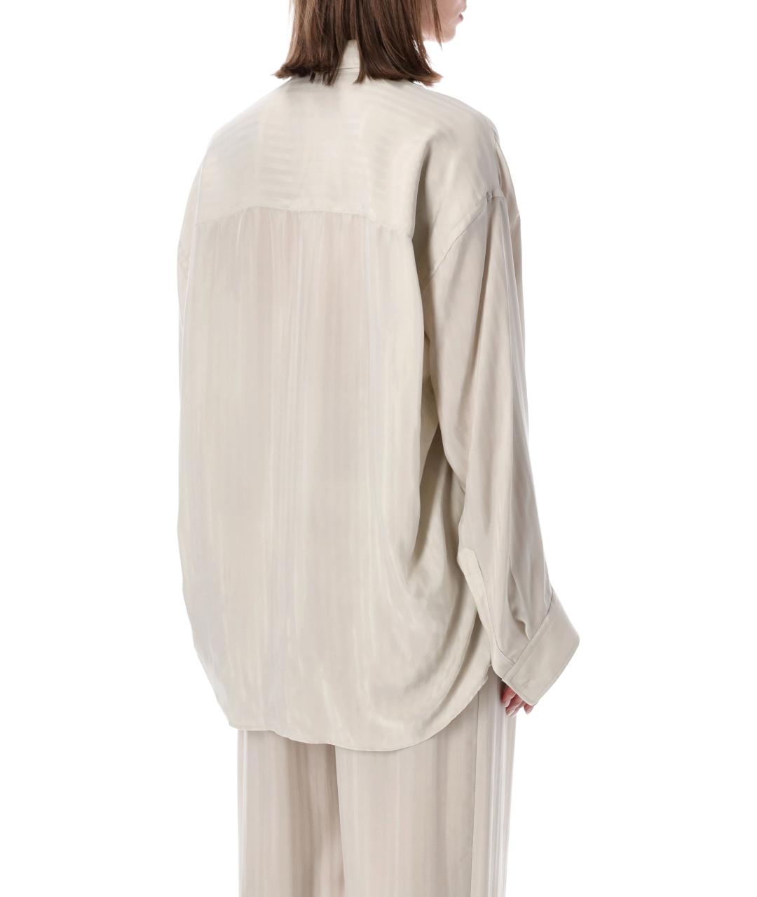 BALENCIAGA Белая вискозная рубашка, фото 2