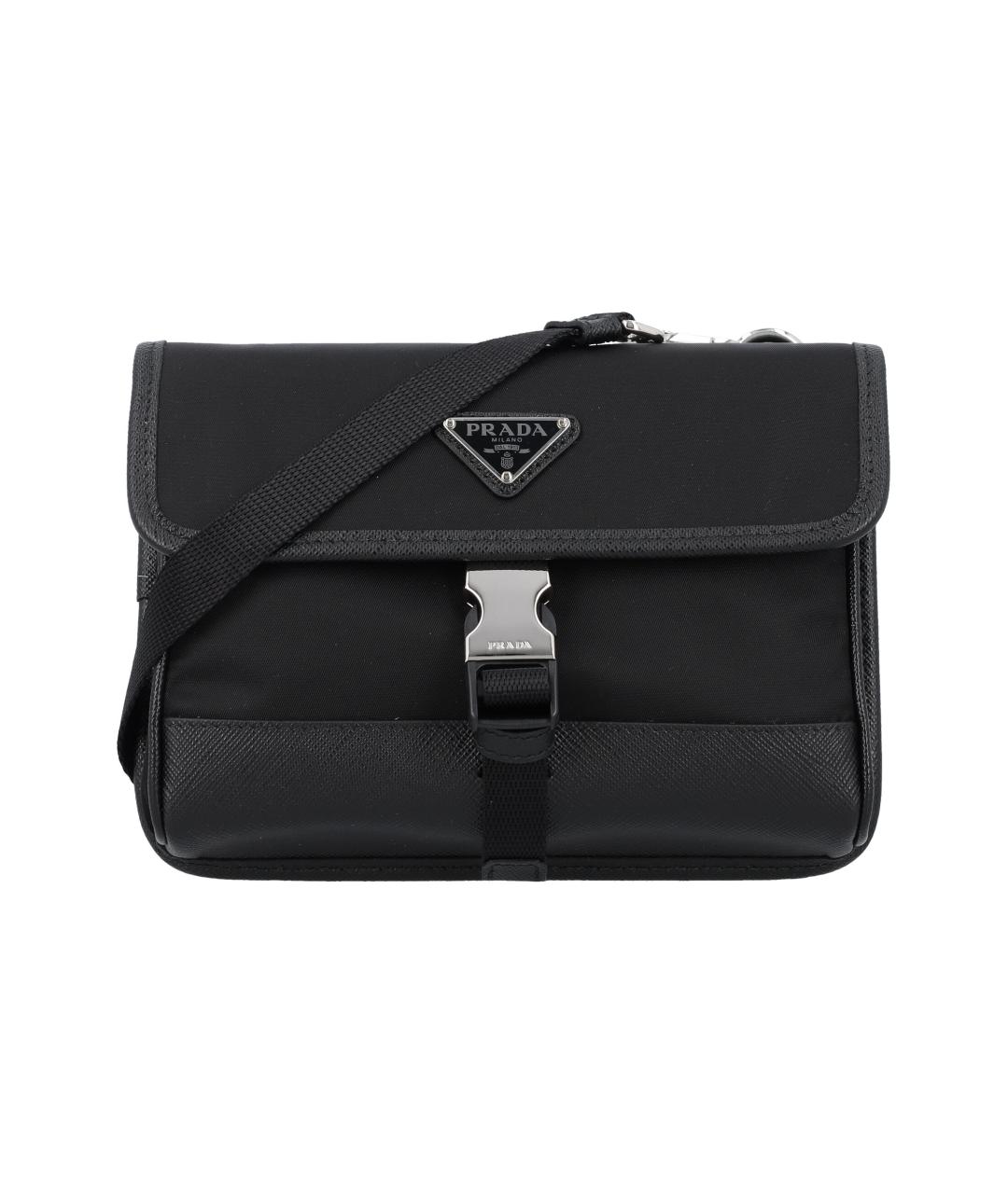 PRADA Черная синтетическая сумка на плечо, фото 5