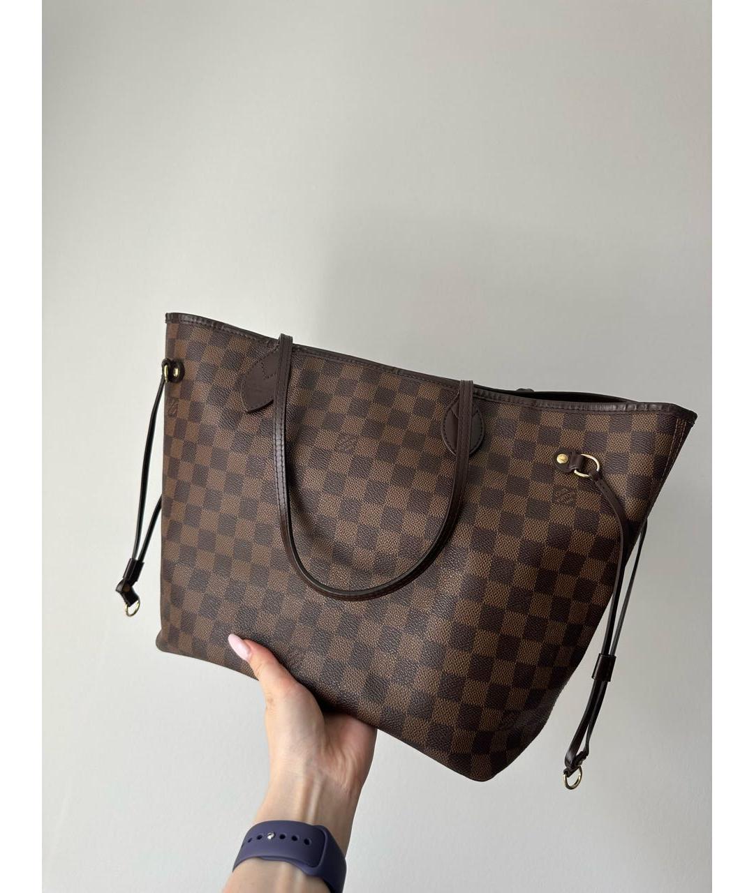 LOUIS VUITTON Коричневая сумка тоут, фото 3