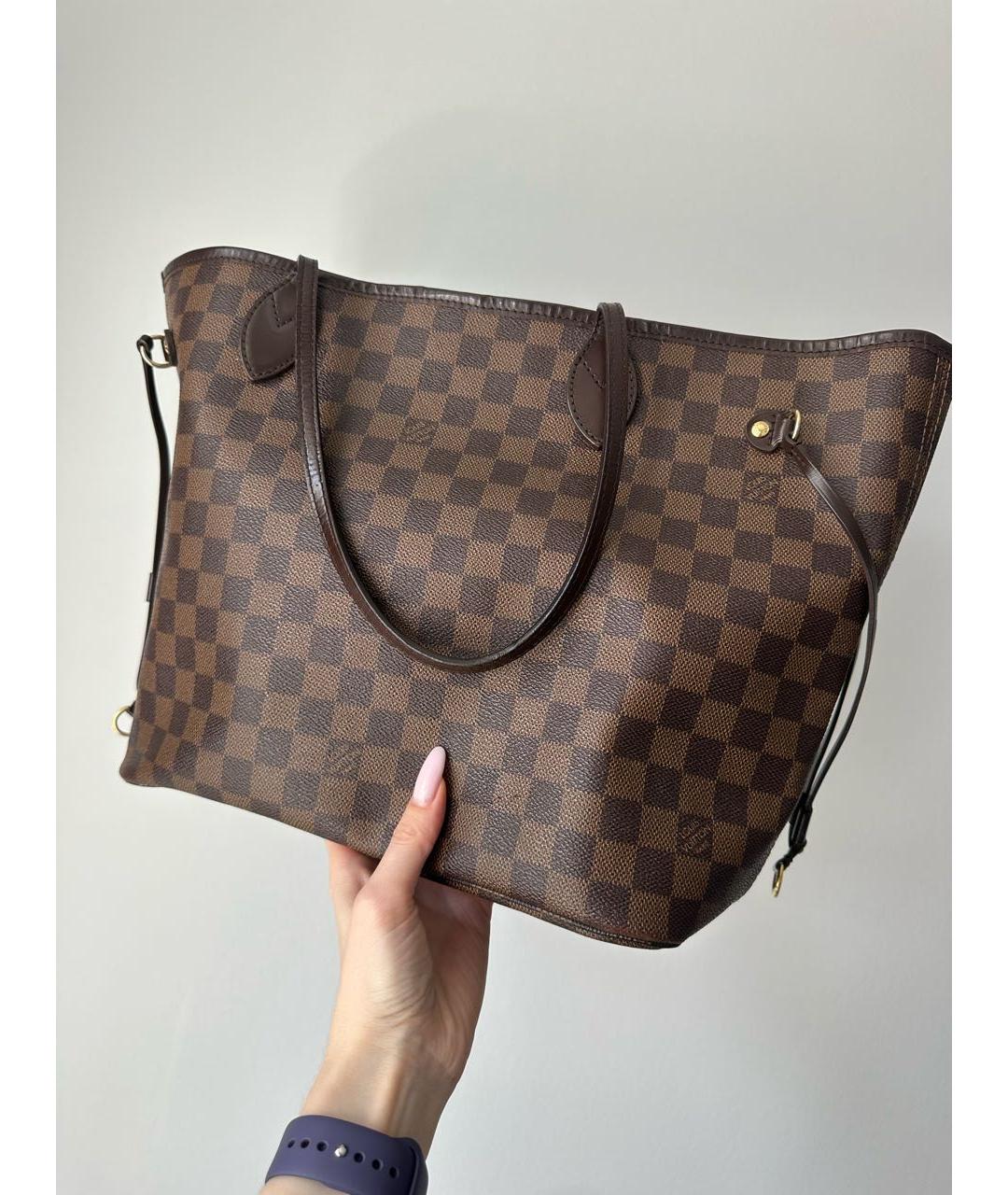 LOUIS VUITTON Коричневая сумка тоут, фото 6