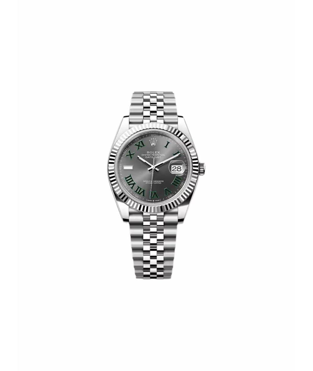 ROLEX Серые часы из белого золота, фото 1