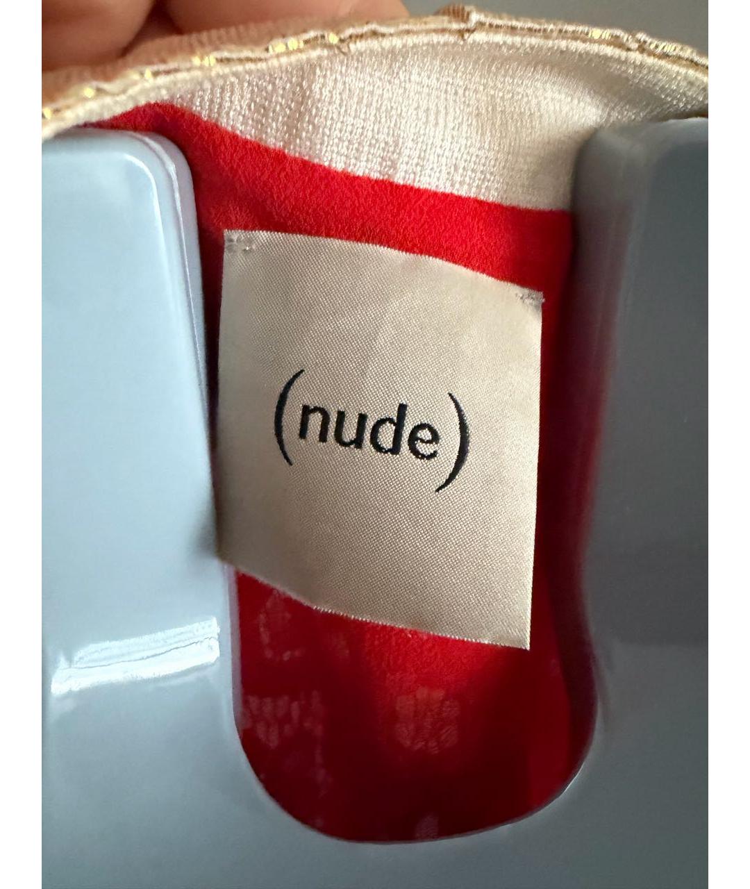 NUDE Красное хлопковое повседневное платье, фото 3