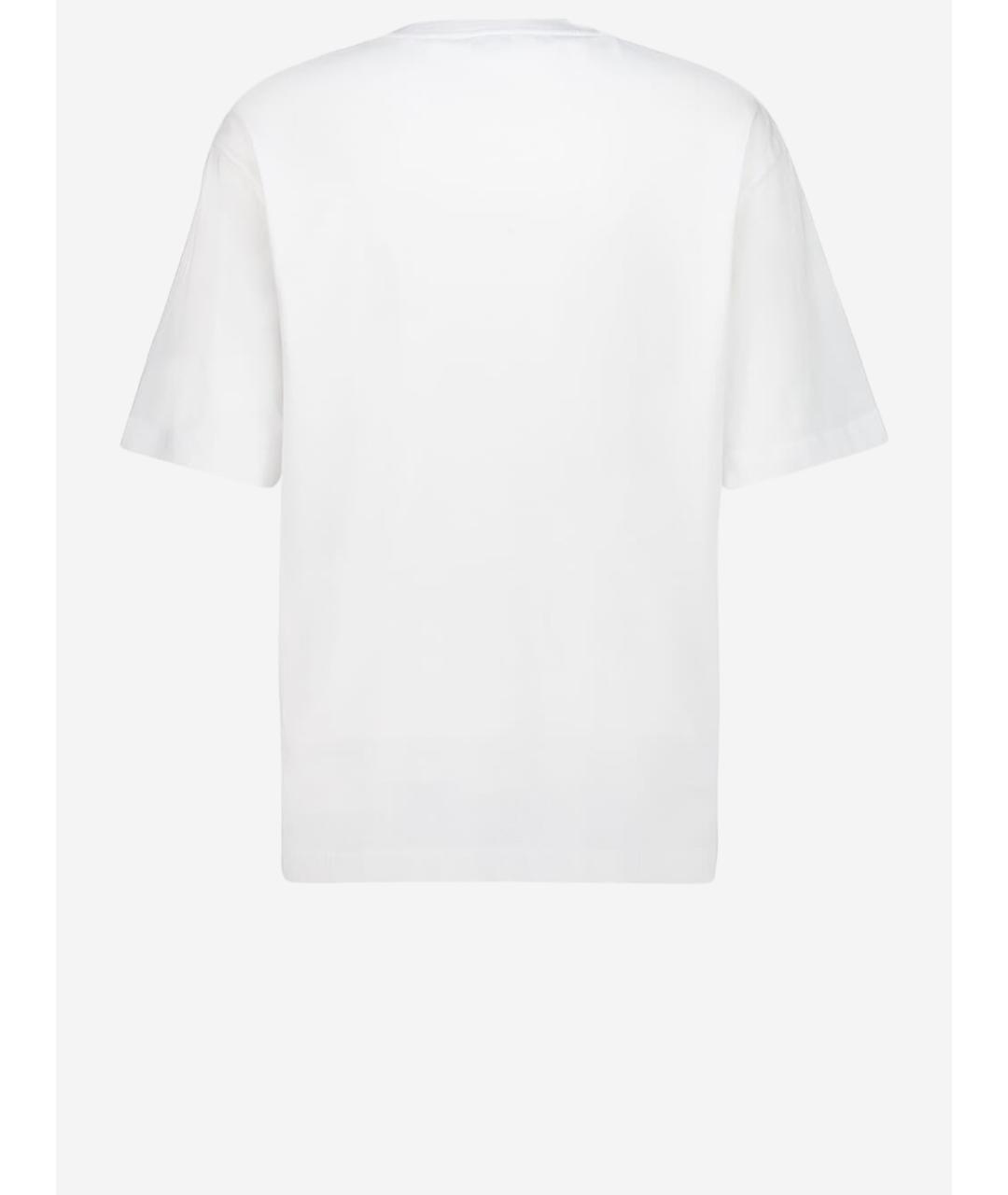 OFF-WHITE Белая хлопковая футболка, фото 2