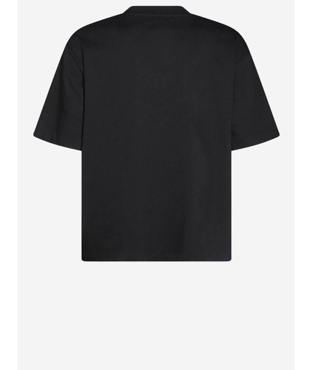 OFF-WHITE Черная хлопковая футболка, фото 2