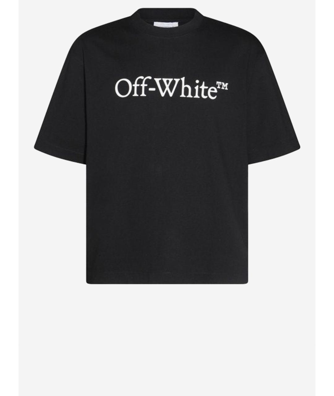 OFF-WHITE Черная хлопковая футболка, фото 4