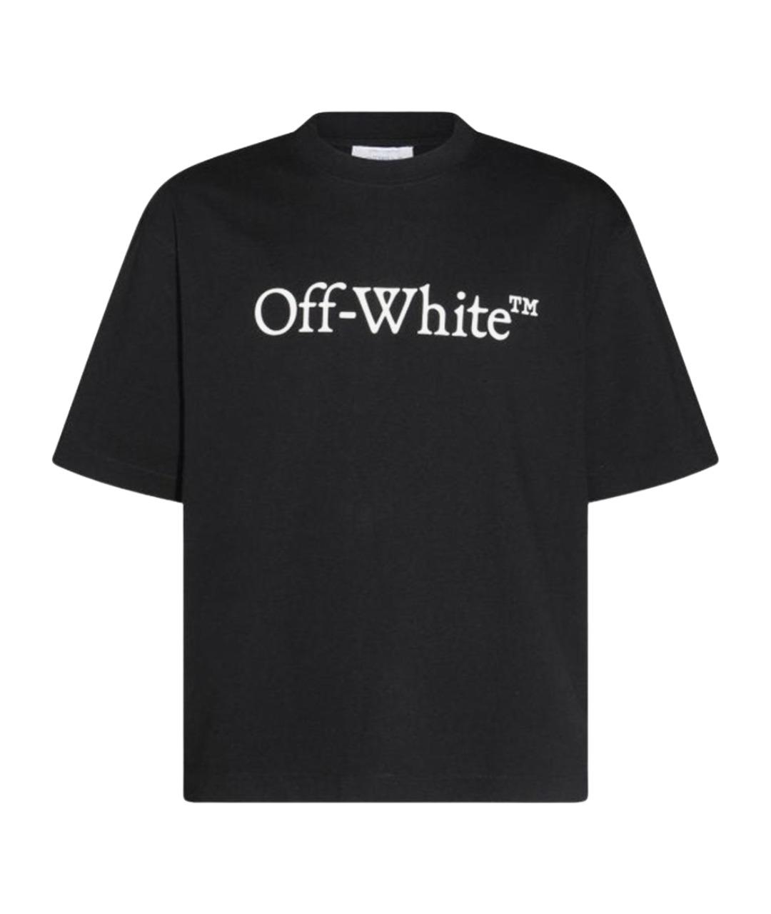 OFF-WHITE Черная хлопковая футболка, фото 1