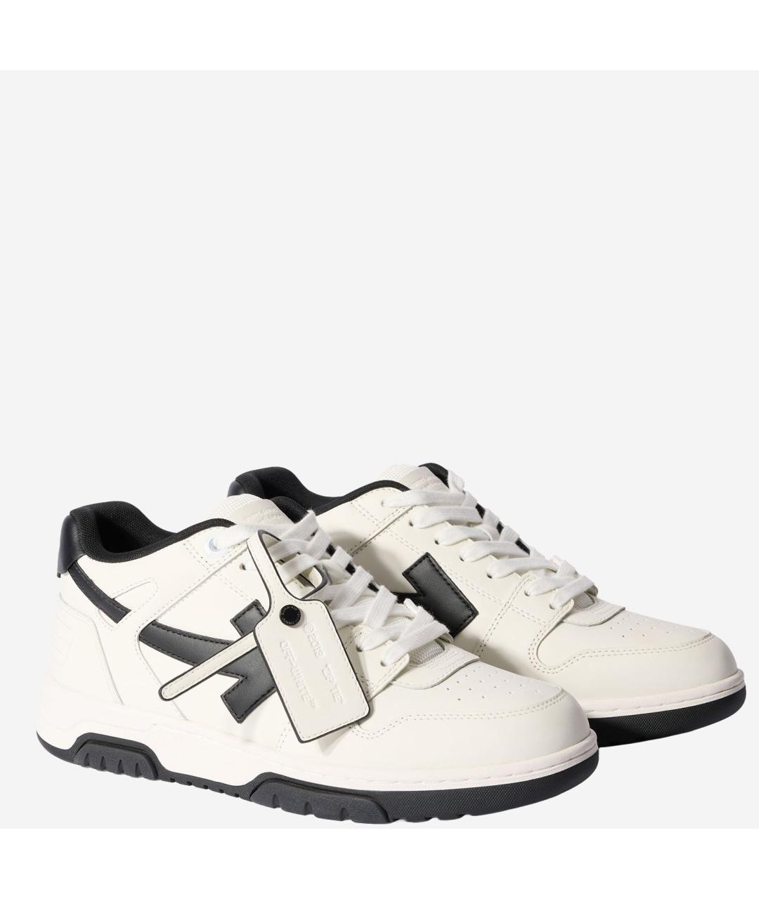 OFF-WHITE Белые низкие кроссовки / кеды, фото 3
