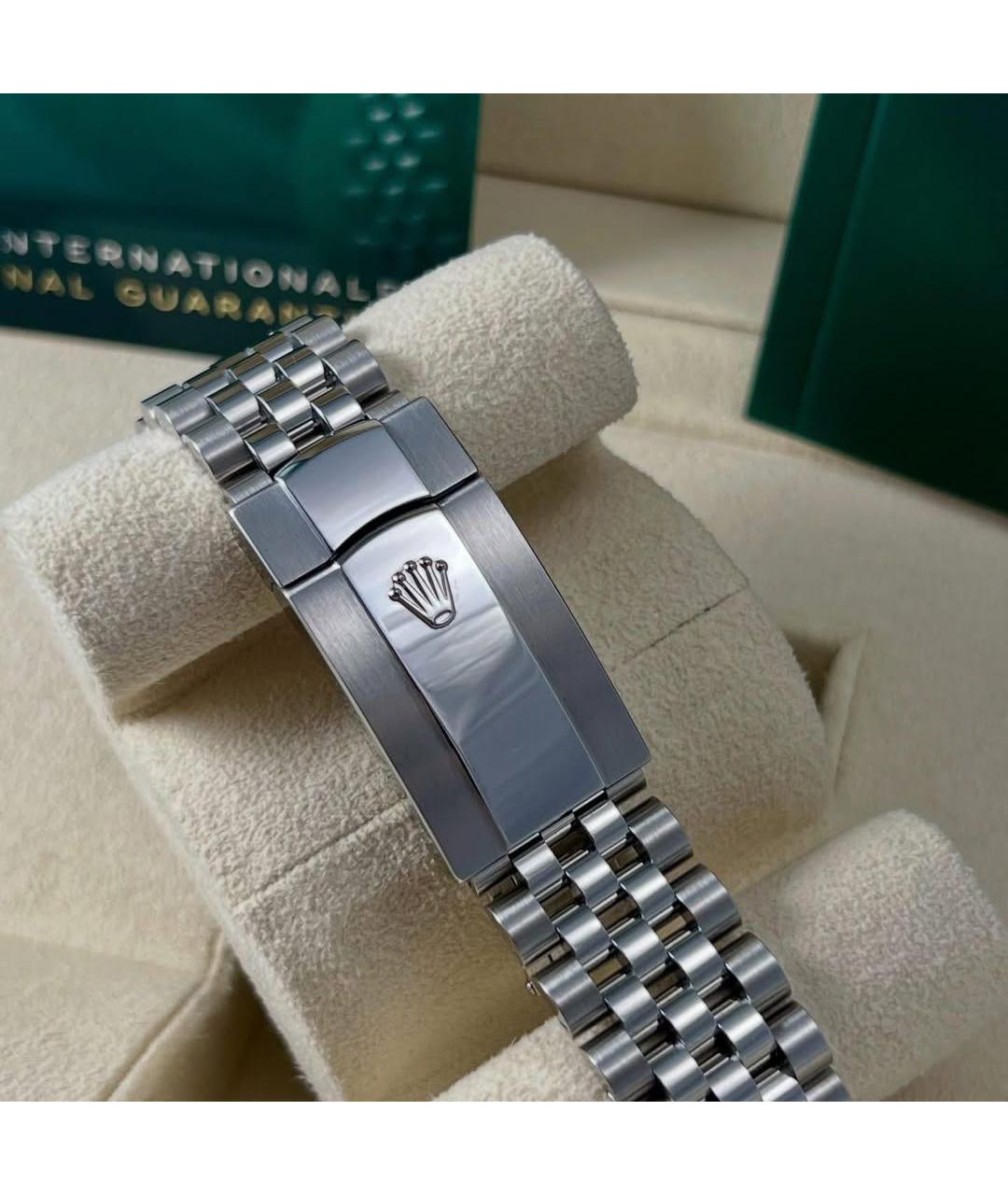 ROLEX Синие часы из белого золота, фото 3