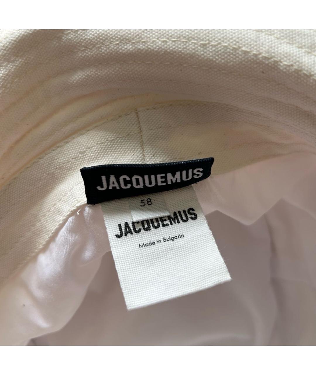 JACQUEMUS Бежевая хлопковая панама, фото 3