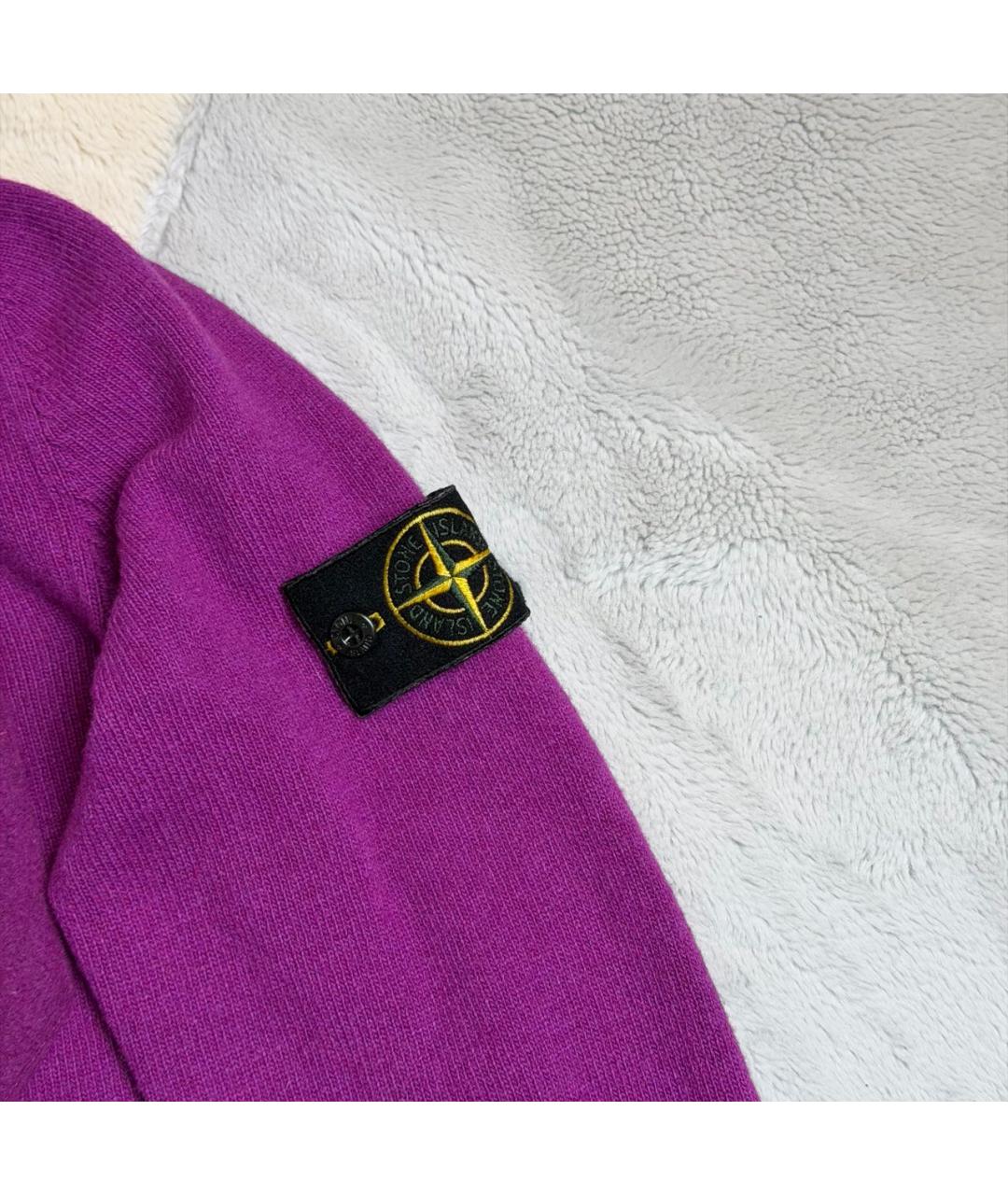 STONE ISLAND Фиолетовый шерстяной джемпер / свитер, фото 3