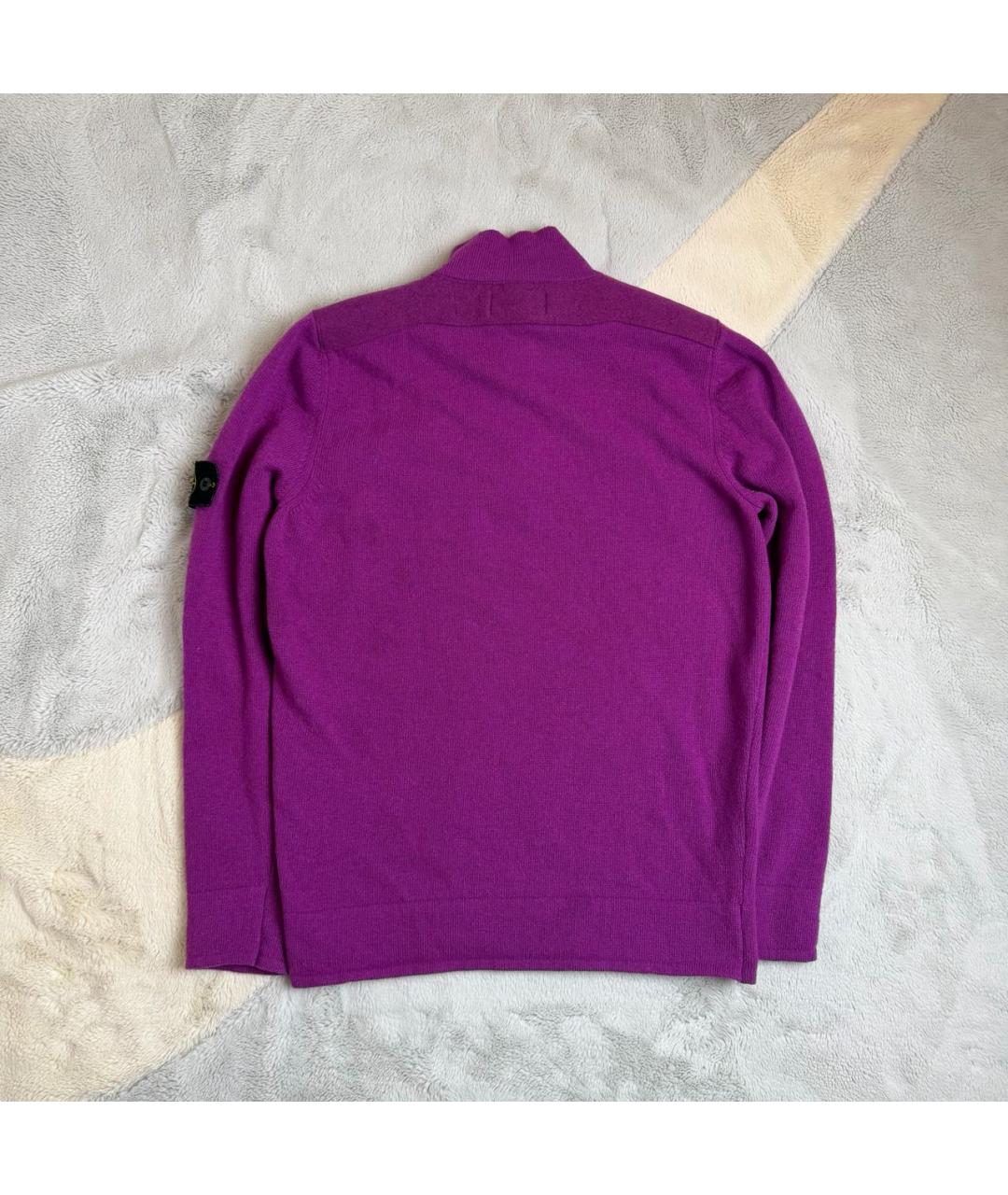 STONE ISLAND Фиолетовый шерстяной джемпер / свитер, фото 2