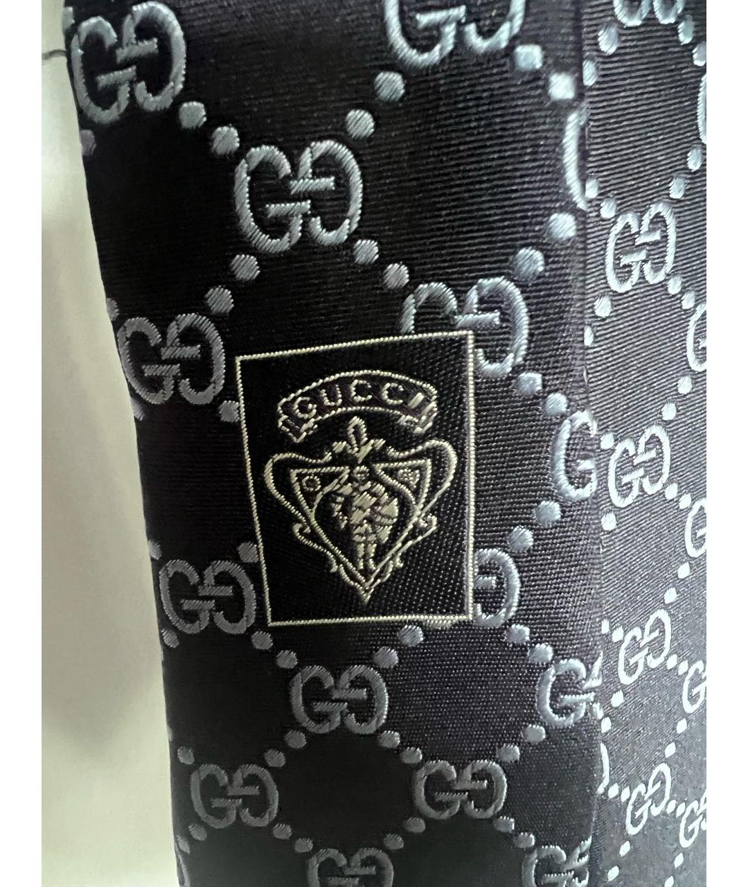 GUCCI Синий шелковый галстук, фото 3
