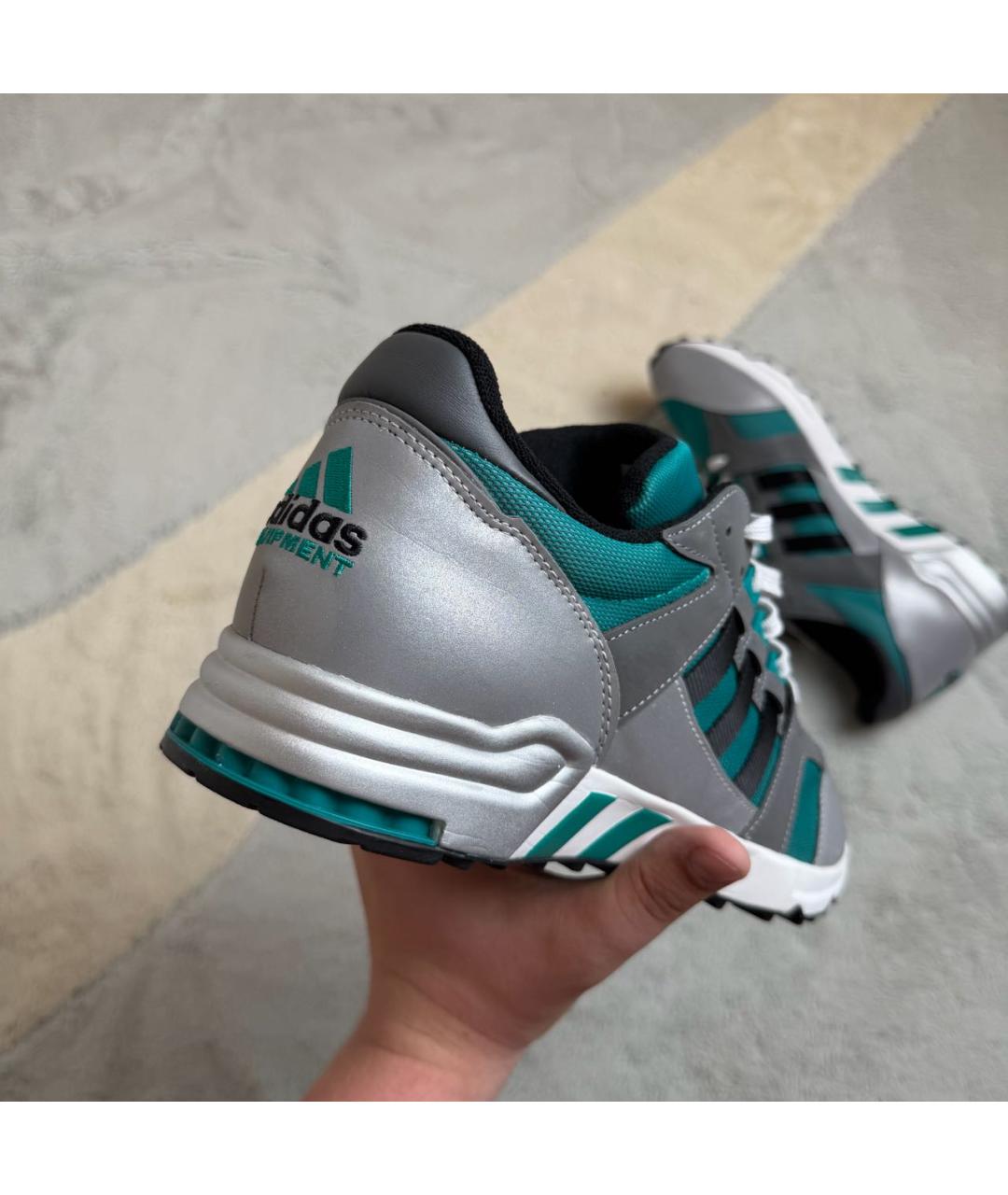 ADIDAS Зеленые текстильные низкие кроссовки / кеды, фото 3