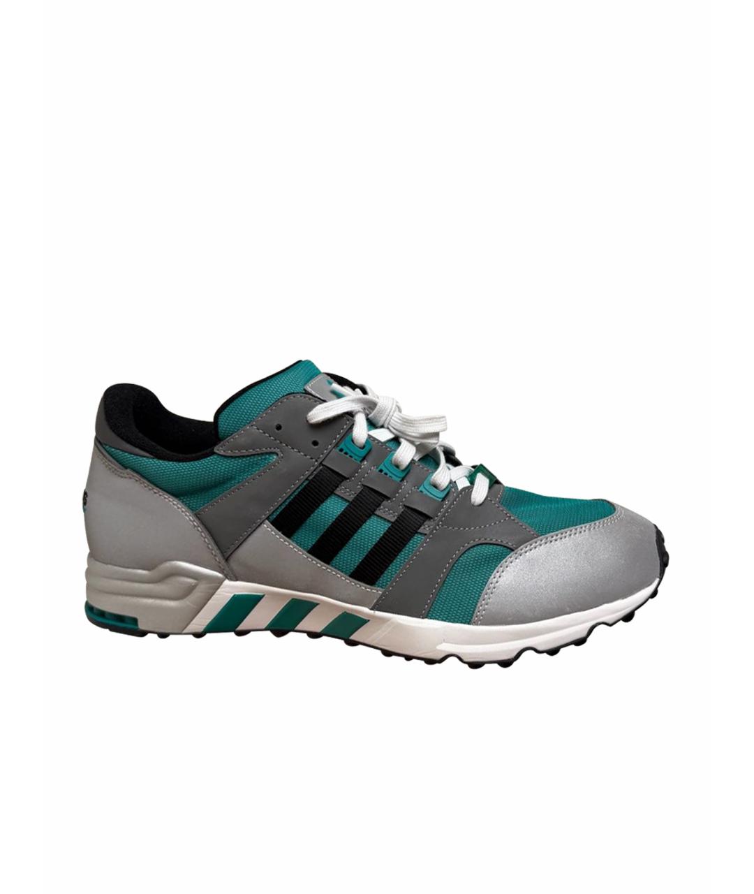 ADIDAS Зеленые текстильные низкие кроссовки / кеды, фото 1