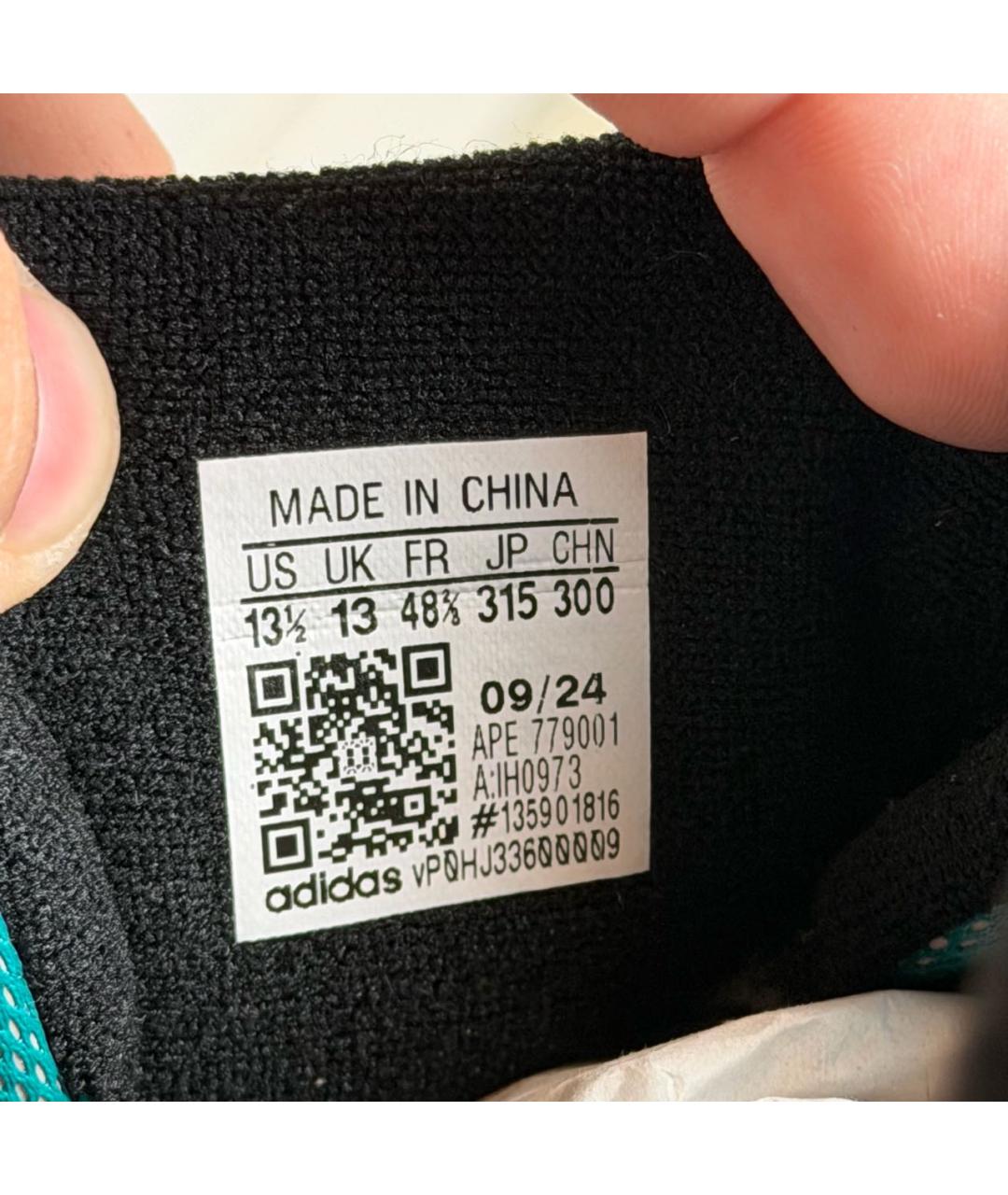 ADIDAS Зеленые текстильные низкие кроссовки / кеды, фото 8