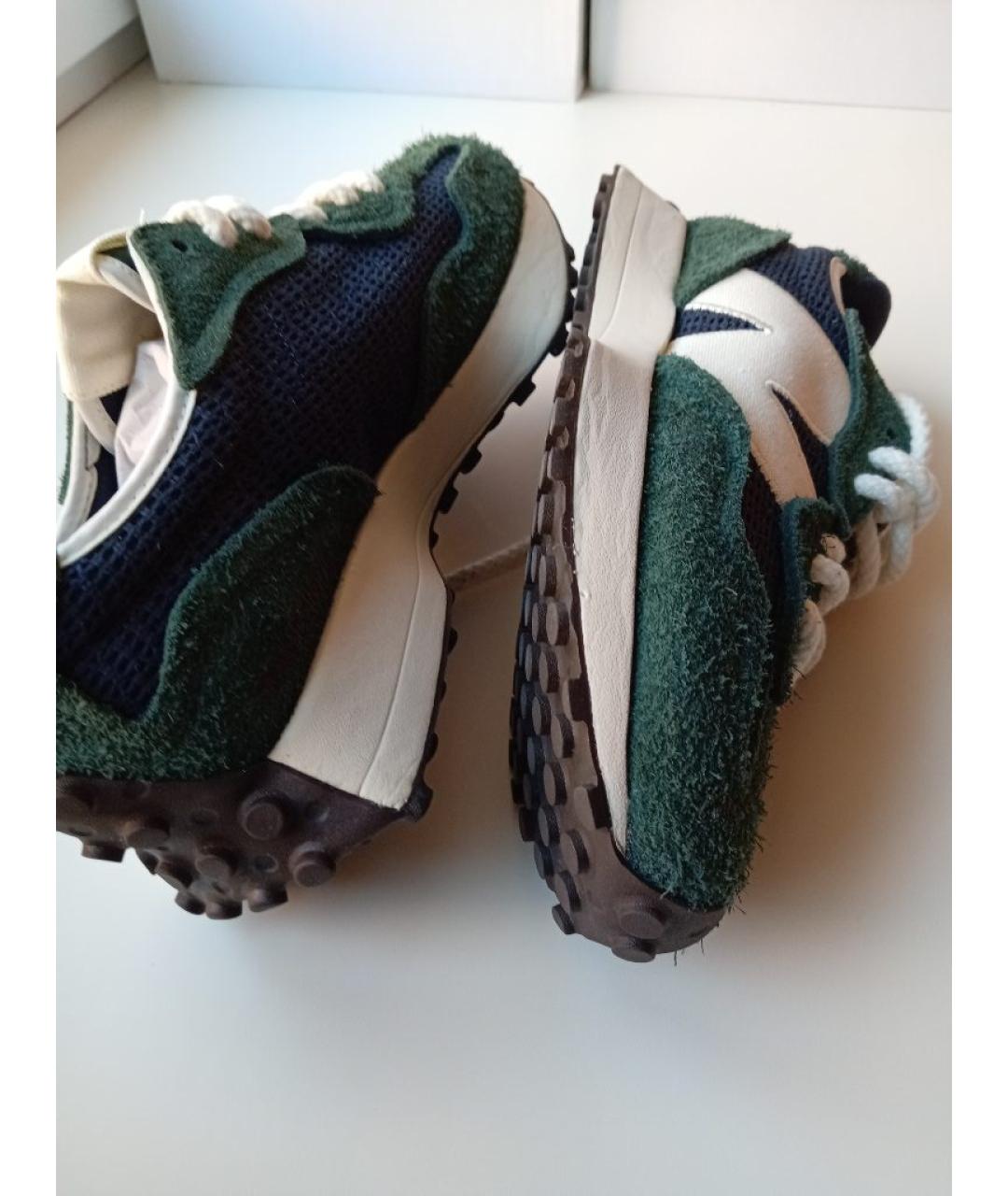 NEW BALANCE Зеленые текстильные низкие кроссовки / кеды, фото 5