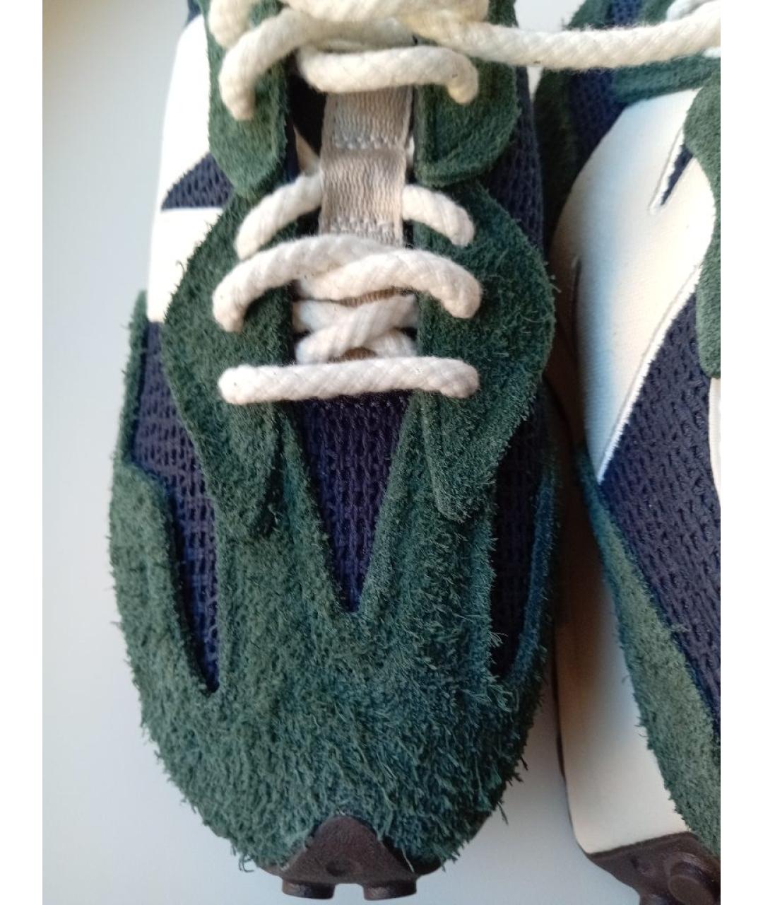 NEW BALANCE Зеленые текстильные низкие кроссовки / кеды, фото 6