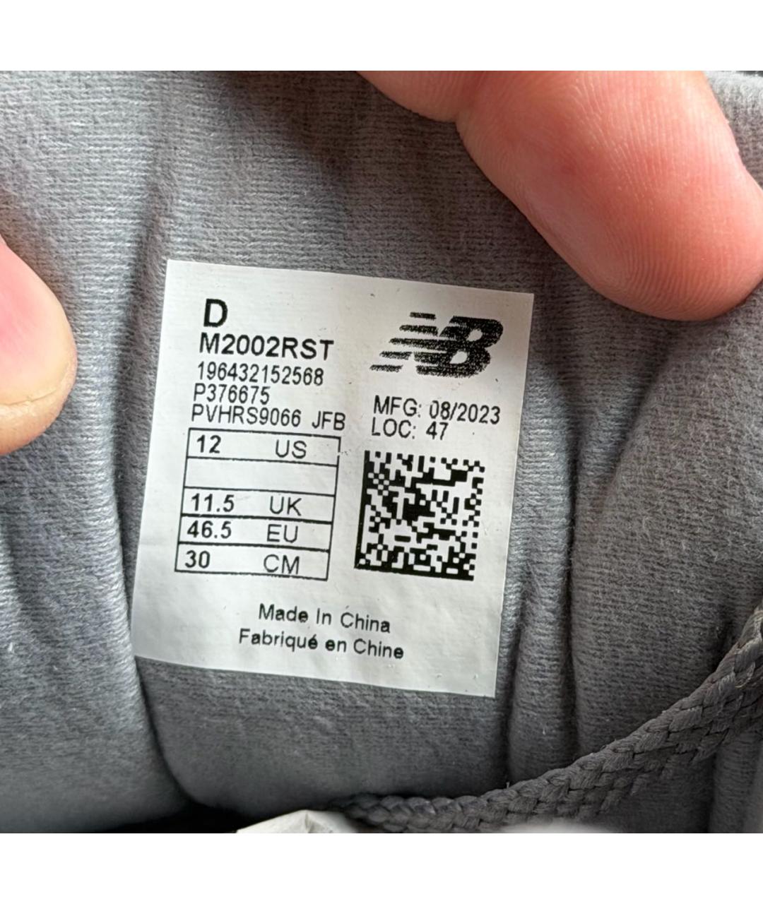 NEW BALANCE Серые замшевые низкие кроссовки / кеды, фото 8