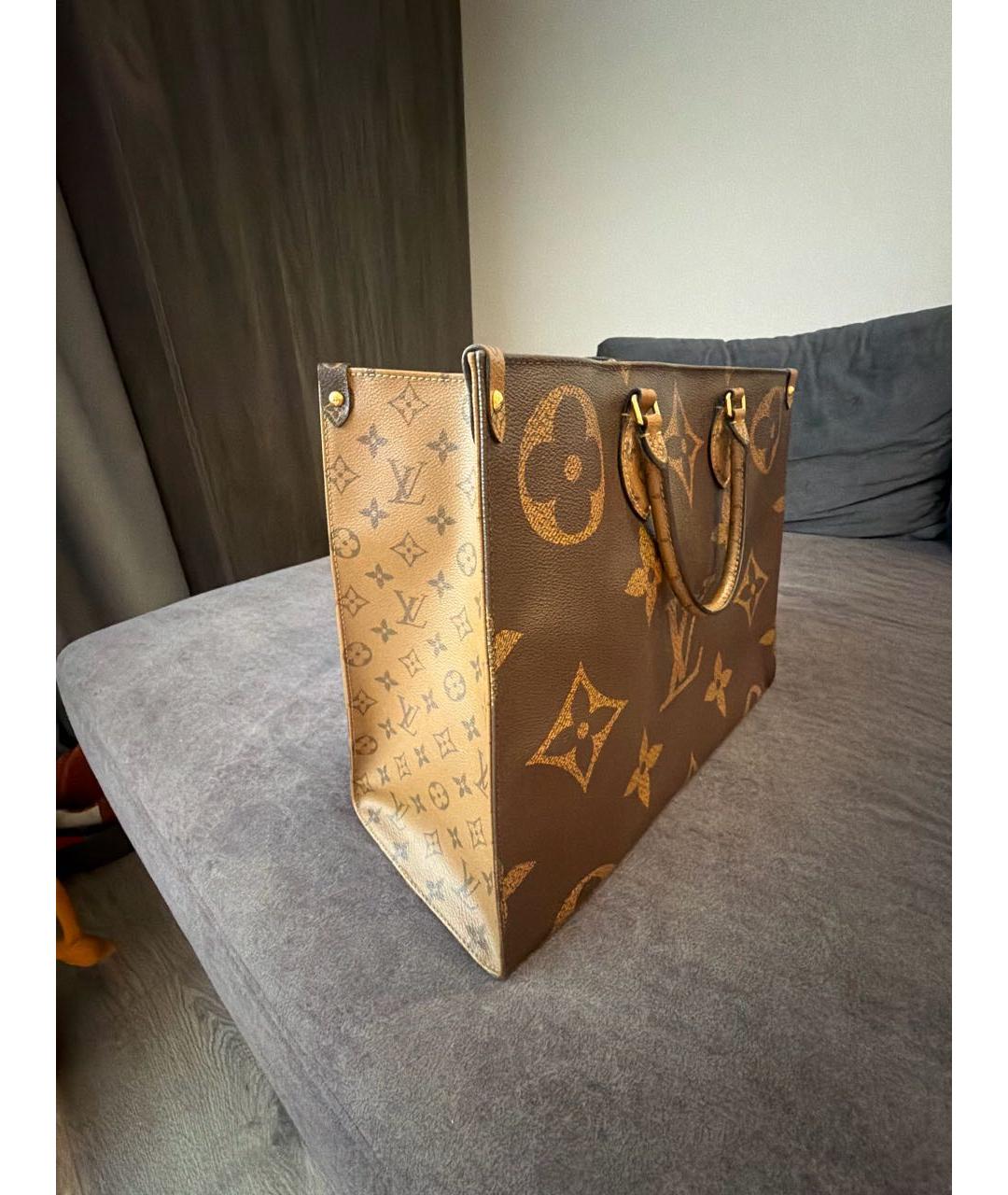 LOUIS VUITTON Коричневая сумка тоут, фото 2
