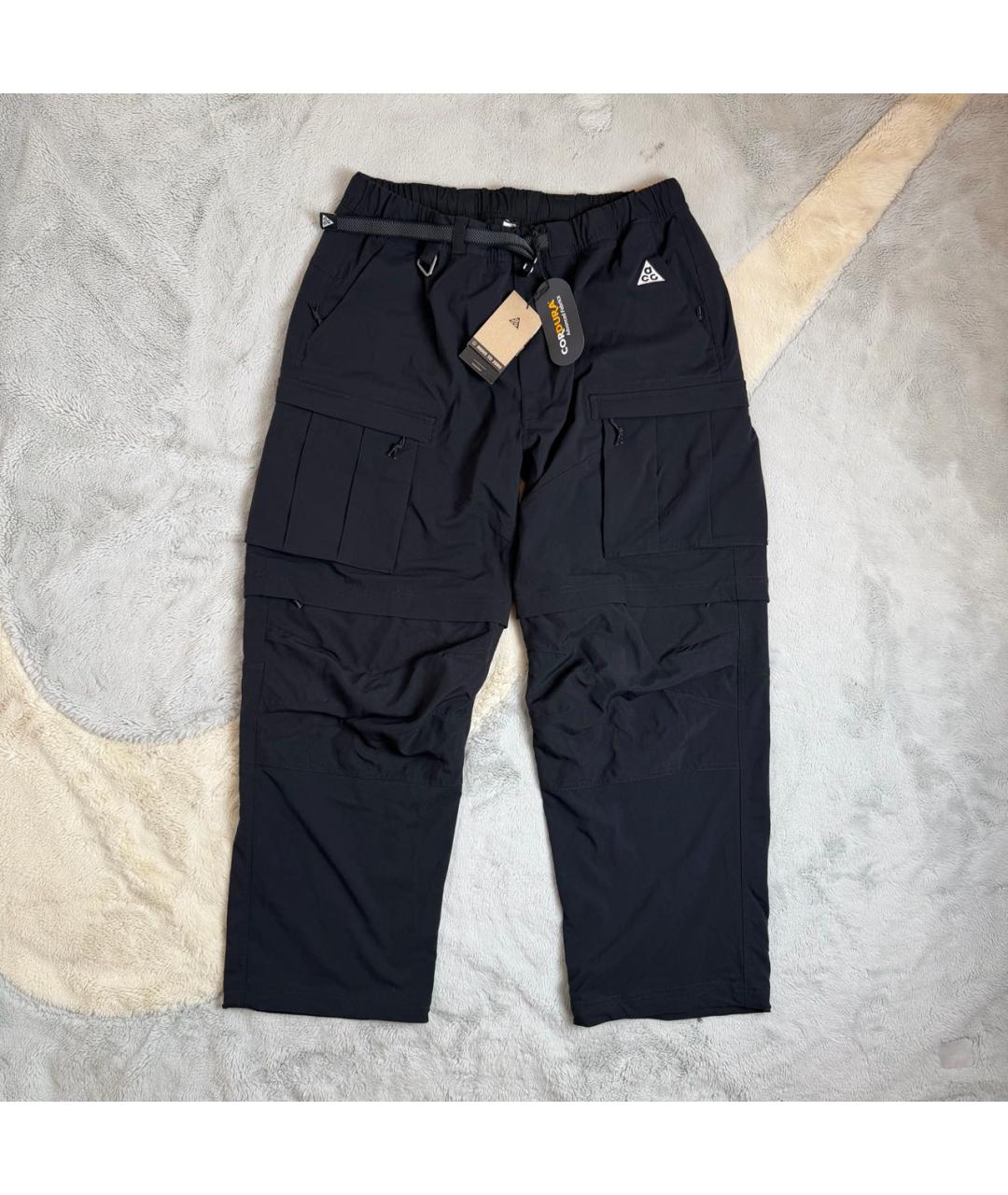 NIKE ACG Черные полиэстеровые повседневные брюки, фото 2