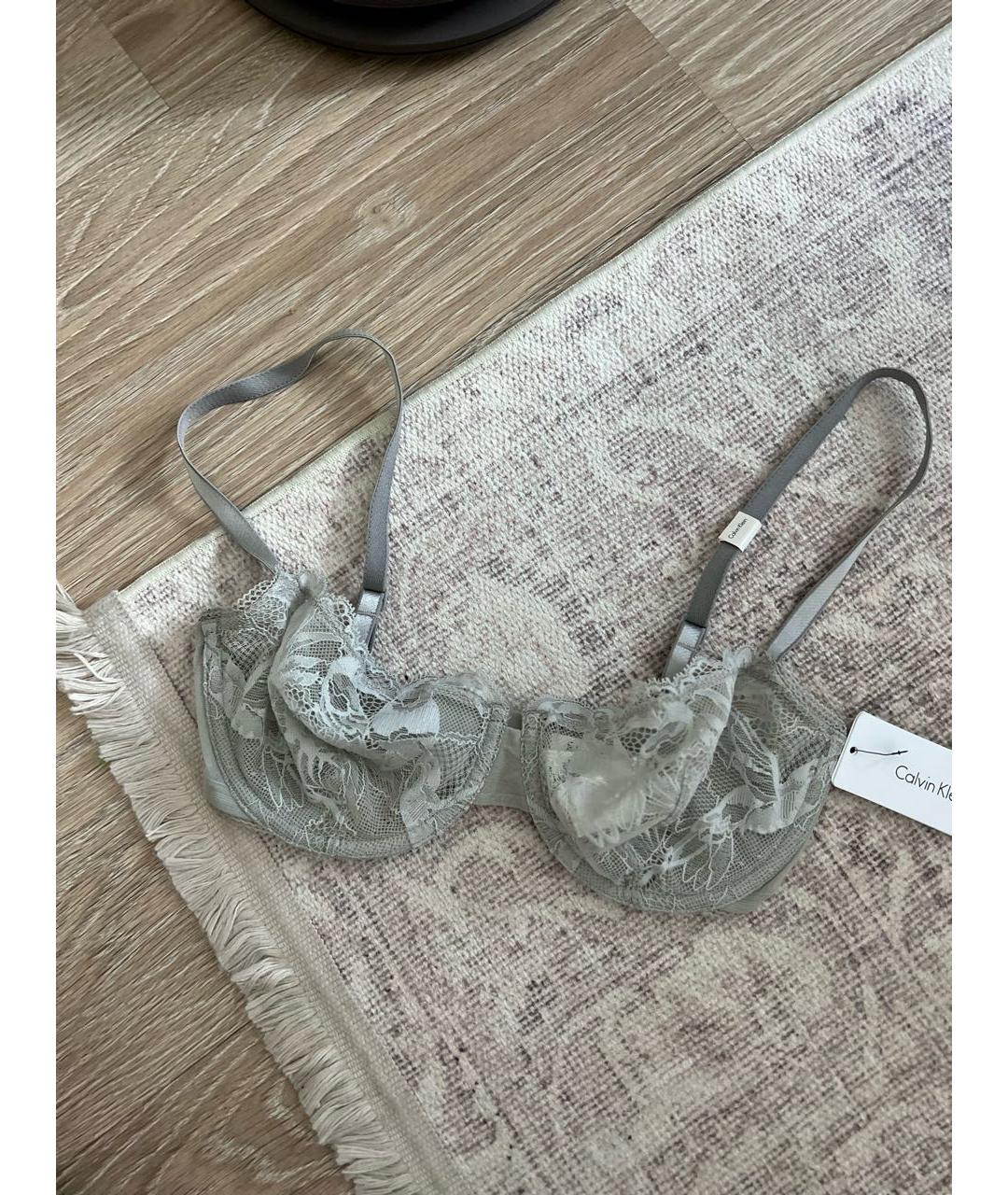 CALVIN KLEIN Серый бюстгалтеры, фото 9