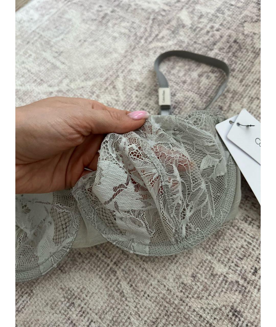 CALVIN KLEIN Серый бюстгалтеры, фото 4
