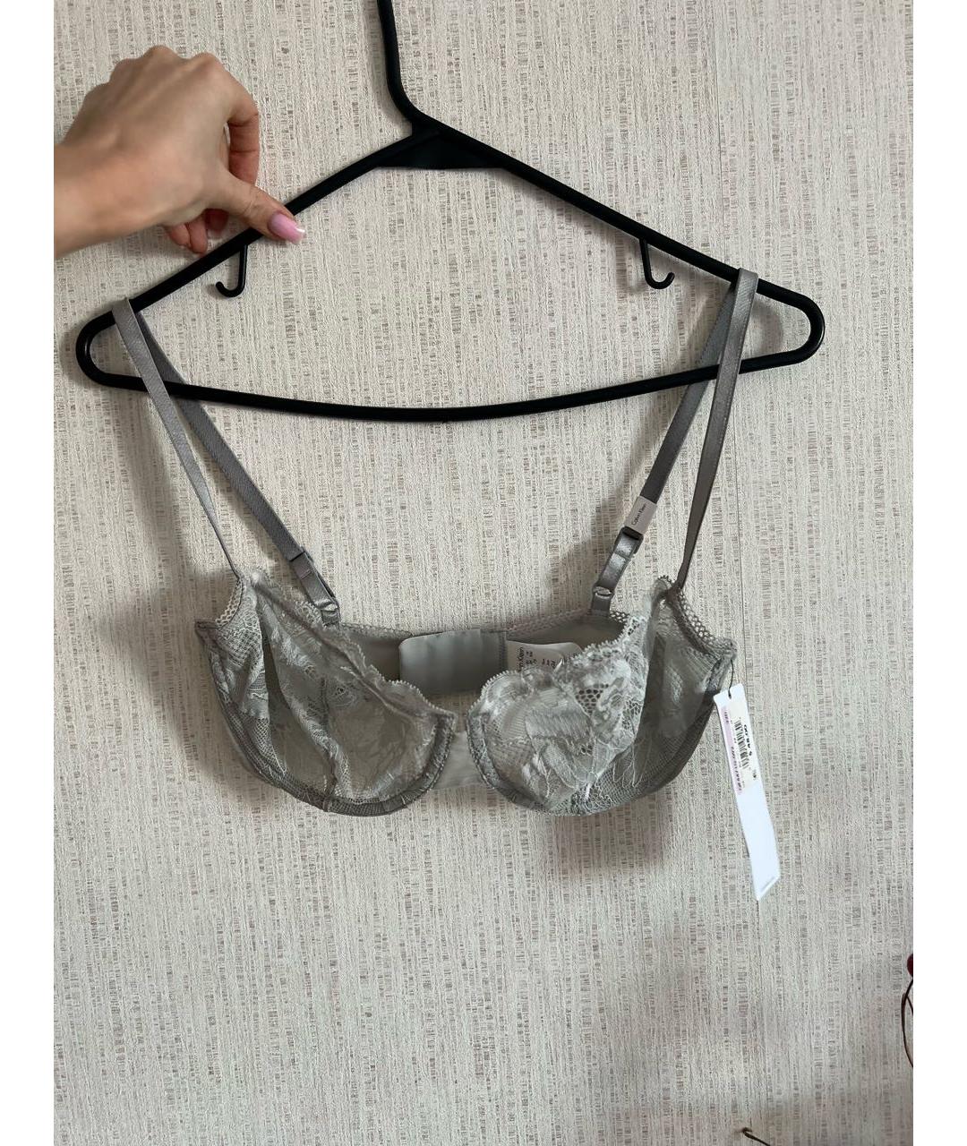 CALVIN KLEIN Серый бюстгалтеры, фото 2