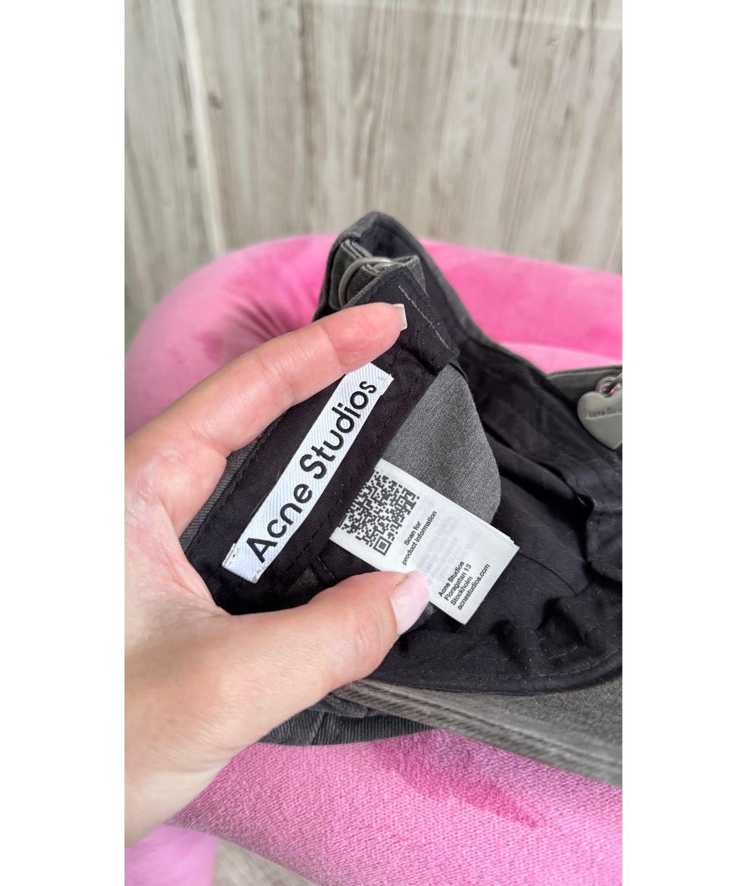 ACNE STUDIOS Серая кепка, фото 5