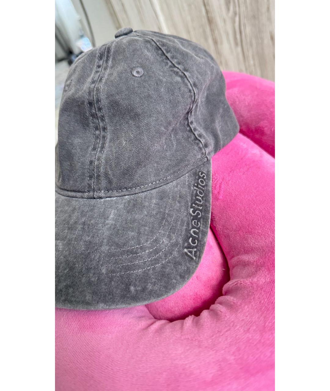 ACNE STUDIOS Серая кепка, фото 3