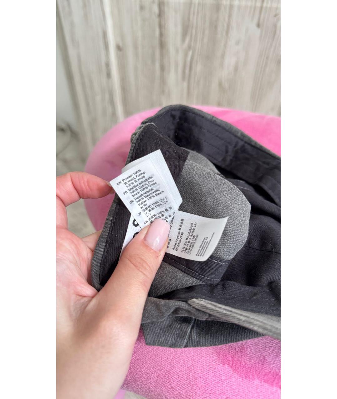 ACNE STUDIOS Серая кепка, фото 7