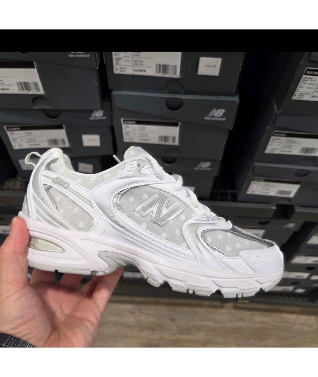 NEW BALANCE Серебряные кроссовки, фото 6