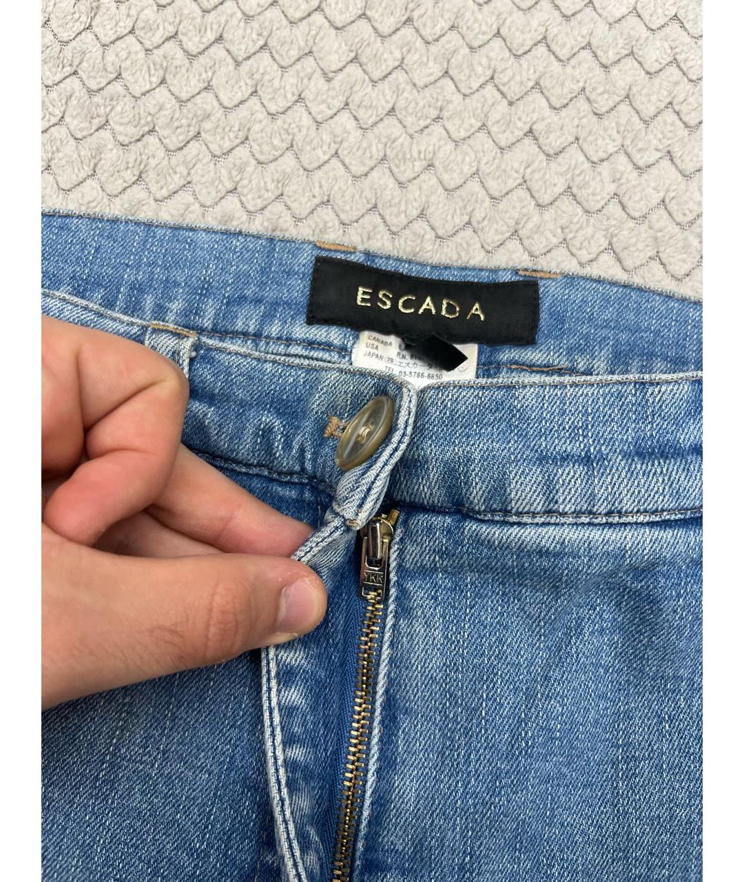 ESCADA Голубые джинсы клеш, фото 3