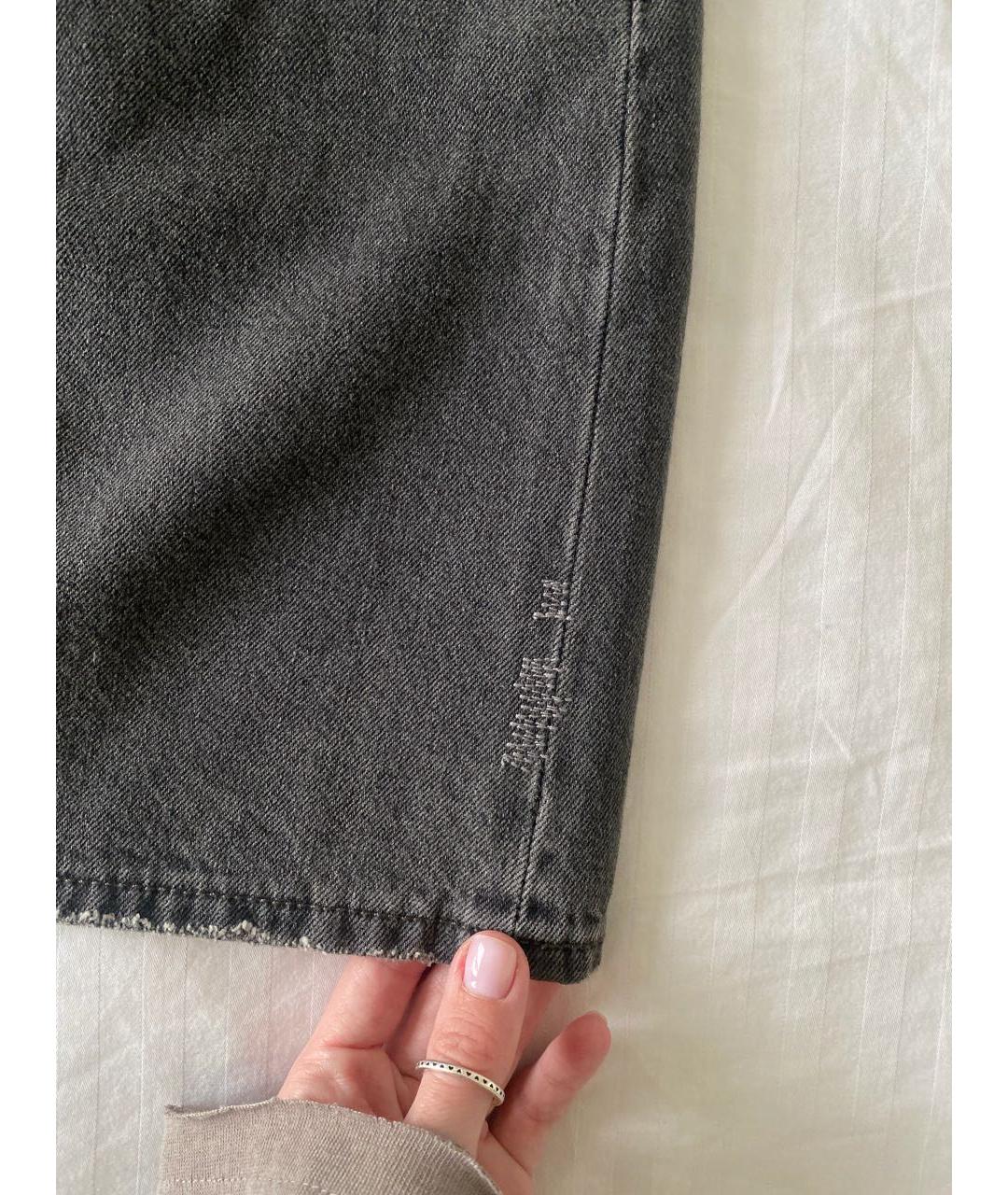 LEVI'S Черная хлопковая юбка мини, фото 7