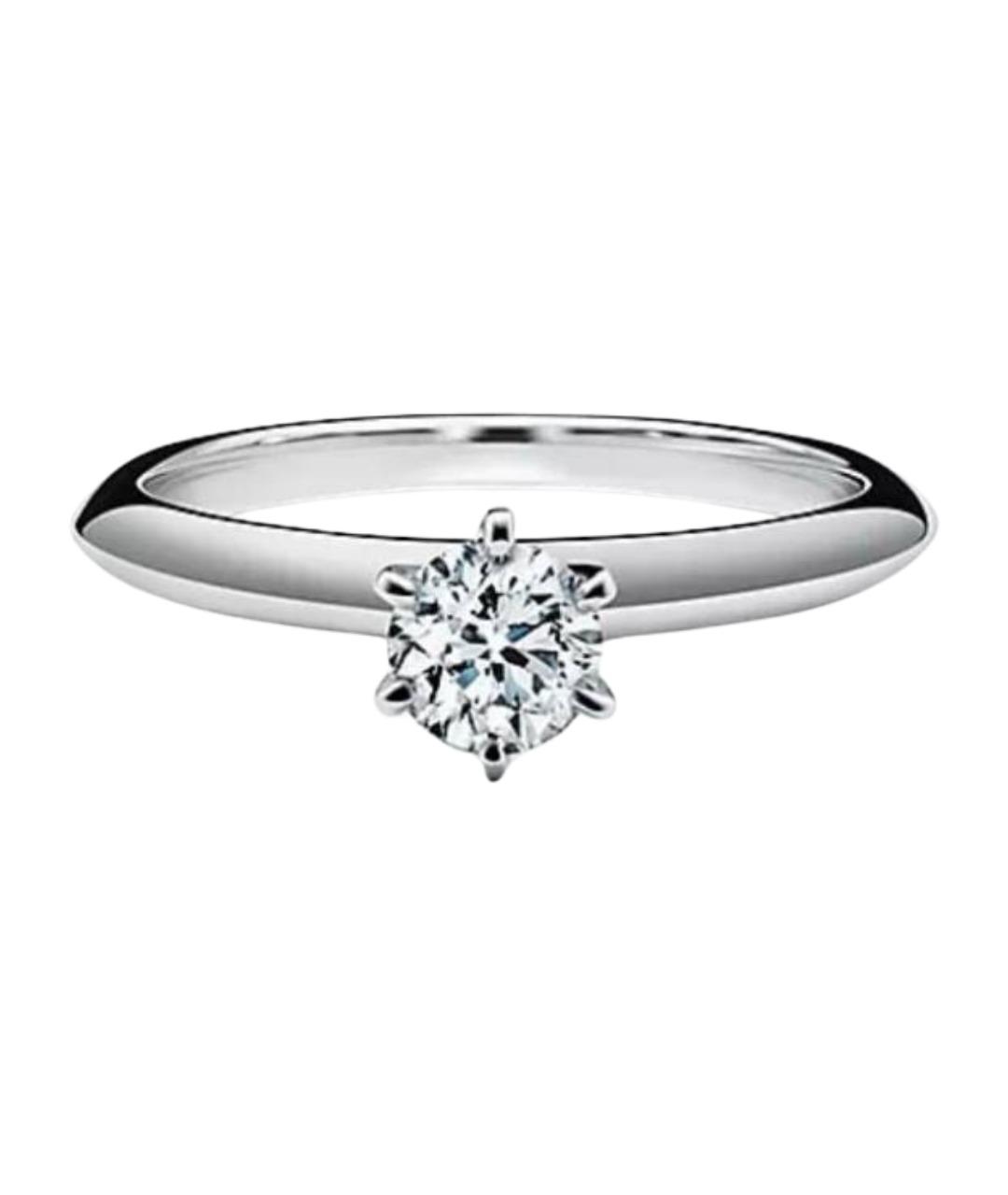 TIFFANY&CO Белое платиновое кольцо, фото 1